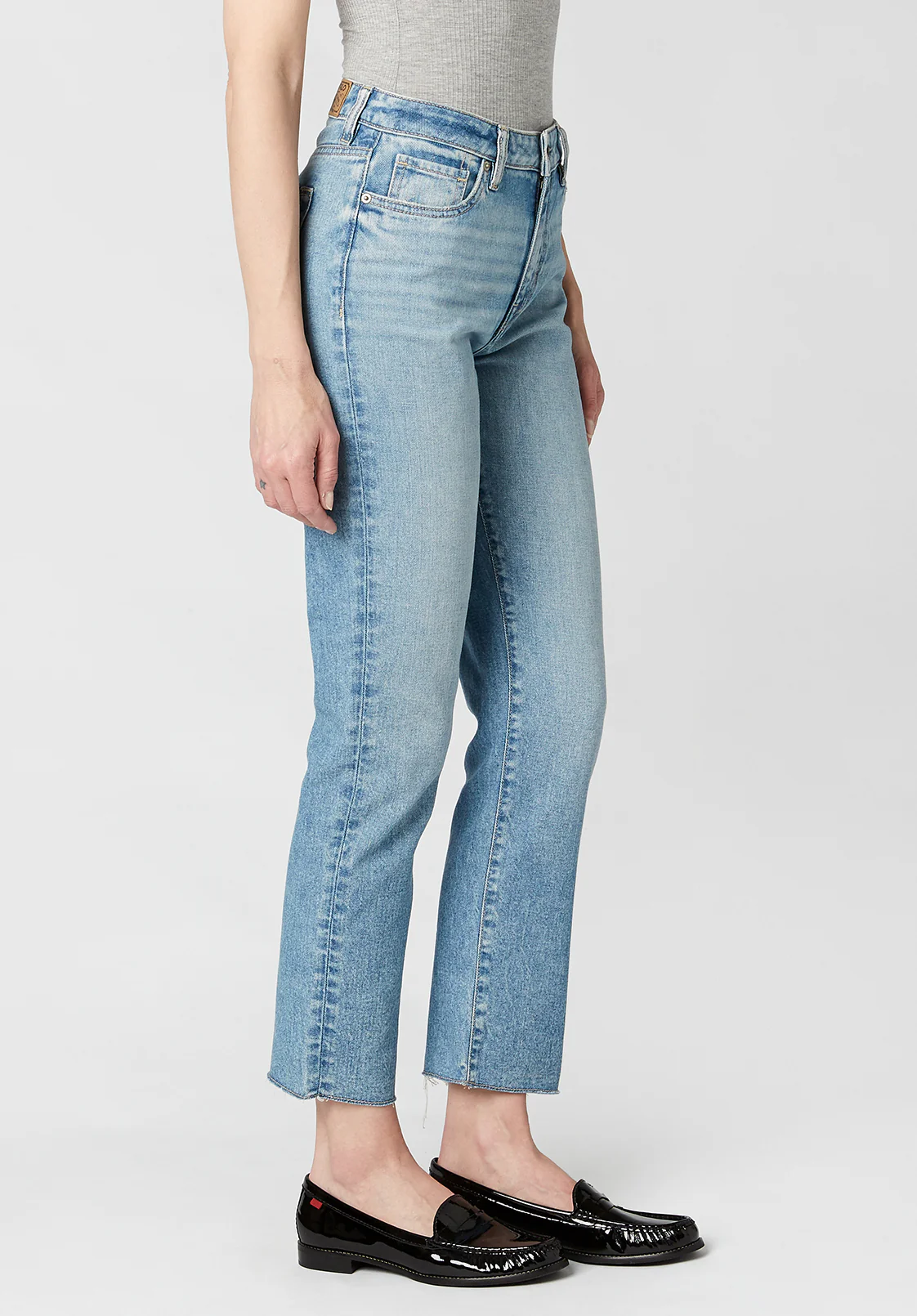 High Rise Straight Jayden Women's Jeans, Vintage Wash - BL15792 - Image 3