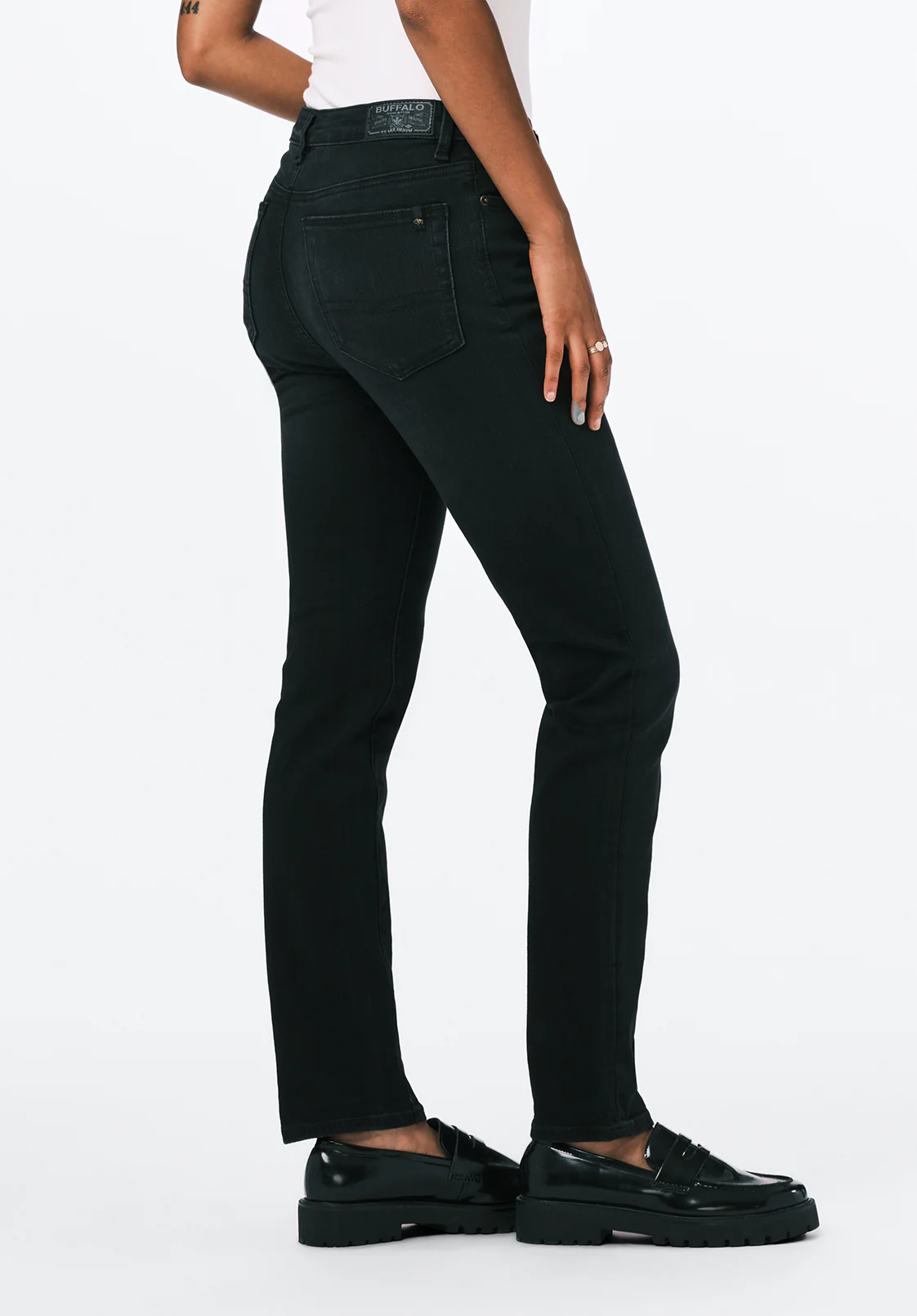 High Rise Straight Jayden Women's Jeans, Carbon - BL15834 - Image 4