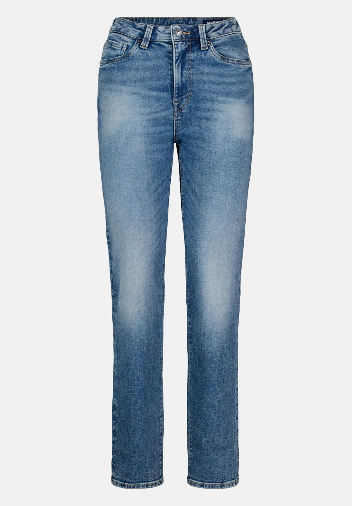 High Rise Straight Jayden Women's Jeans, Stonewashed Indigo - BL15836 - Image 5