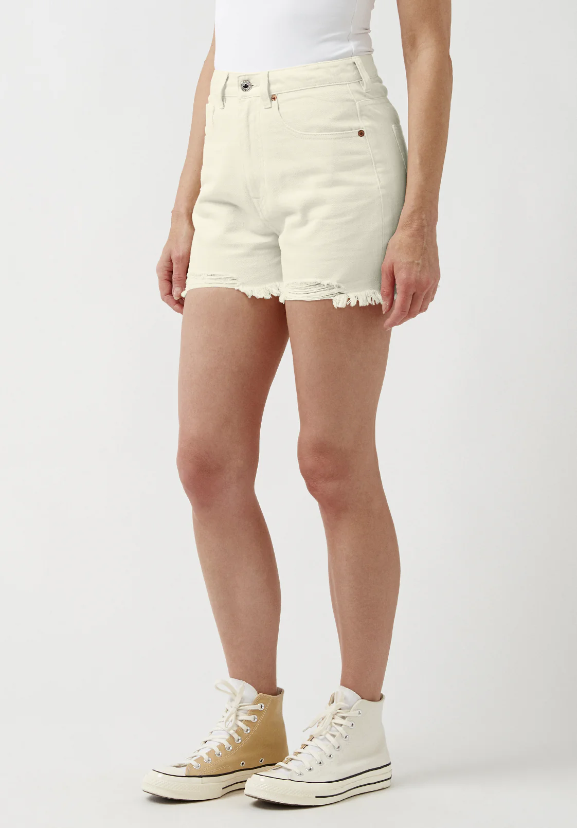 Super High Rise Joanna Frayed Shorts - BL15913 - Image 3