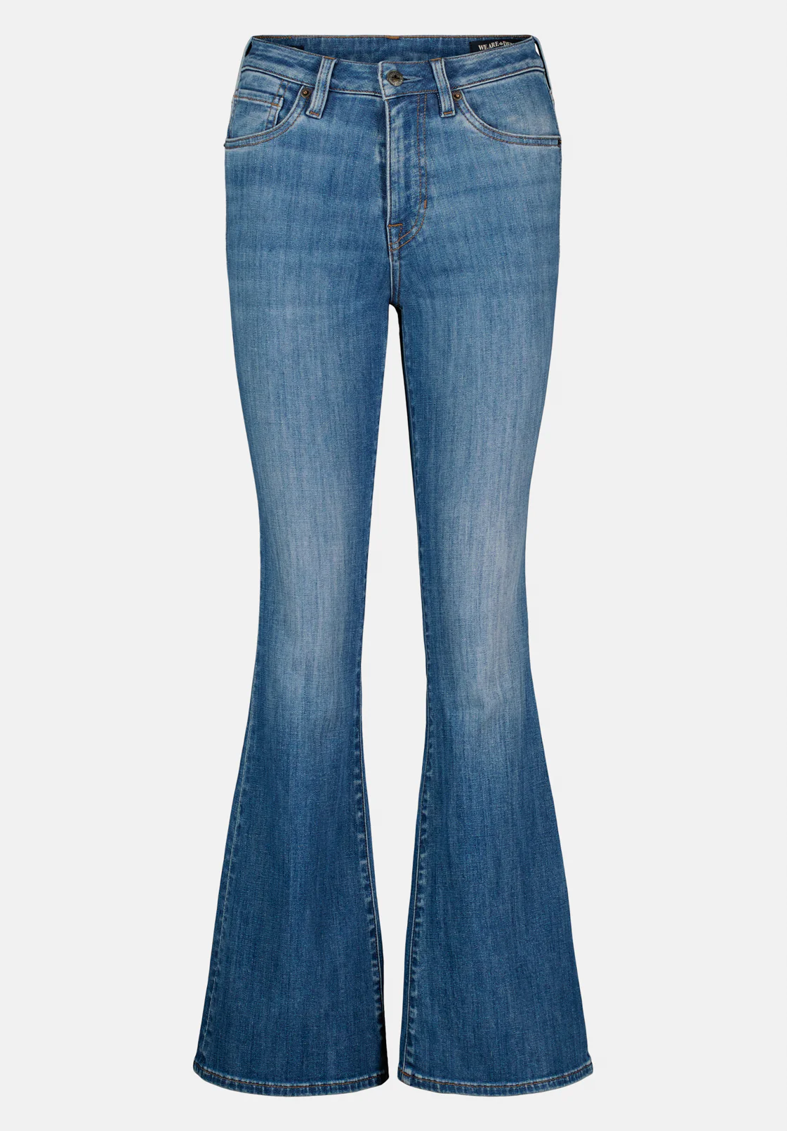 High Rise Flare Joplin Women's Jeans, Vintage Blue - BL16091 - Image 5