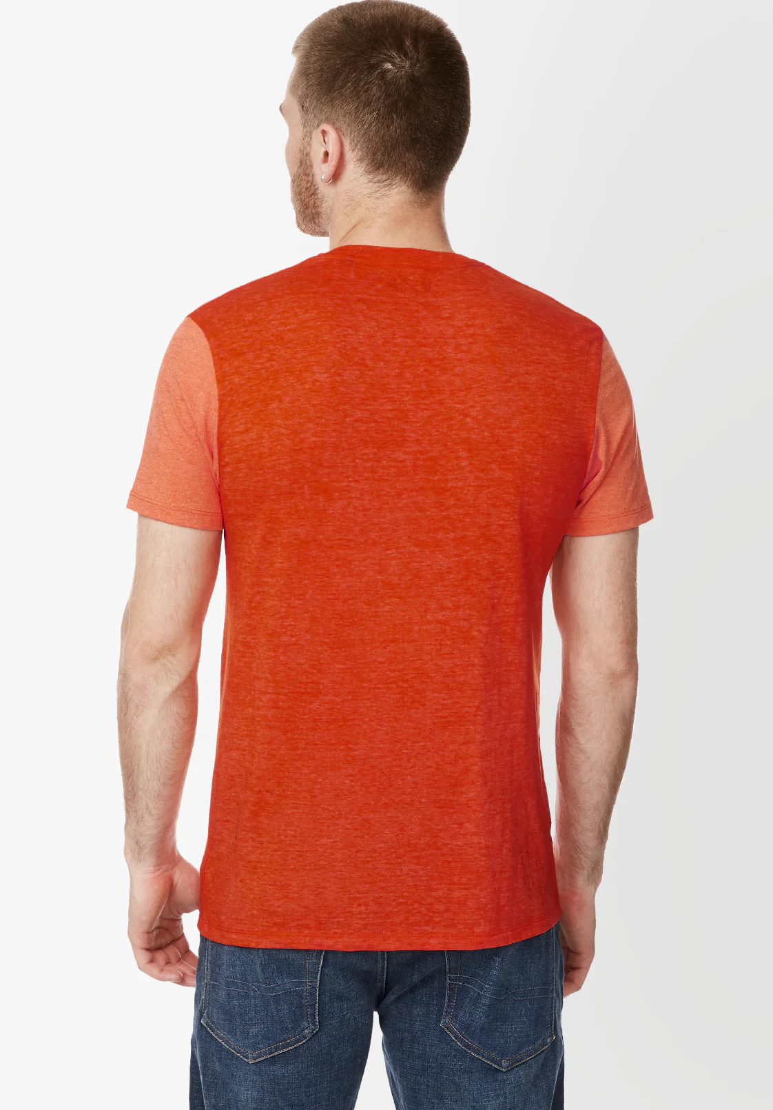 Kaddy Men’s Short-Sleeve Top in Orange - BM23991 - Image 3