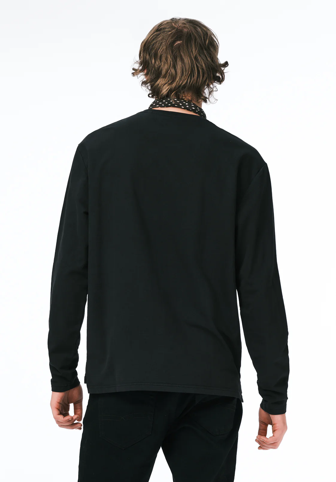 Kade Men's Long Sleeve Relaxed Pocket Top, Black - BM24667 - Image 4