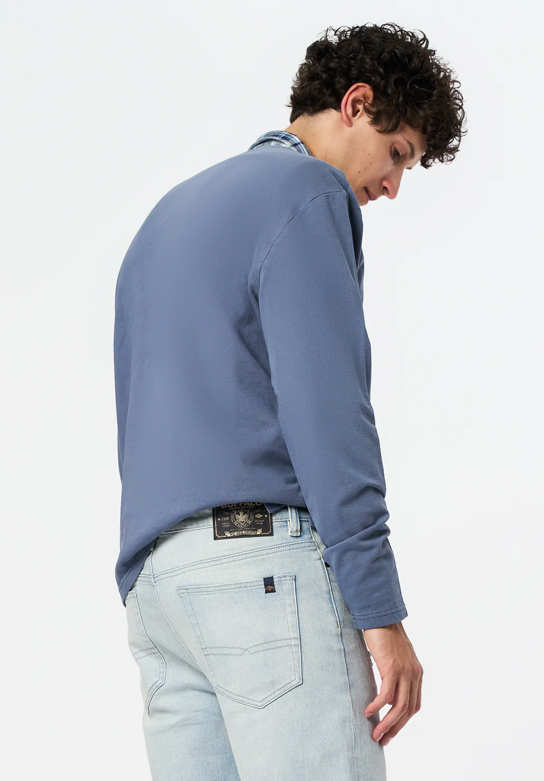 Kade Men's Long Sleeve Relaxed Pocket Top, Mirage - BM24667 - Image 4