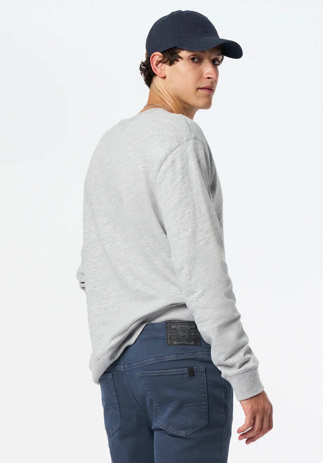 Kalder Men's Long-Sleeve Relaxed Top, Heather Grey - BM24740 - Image 3