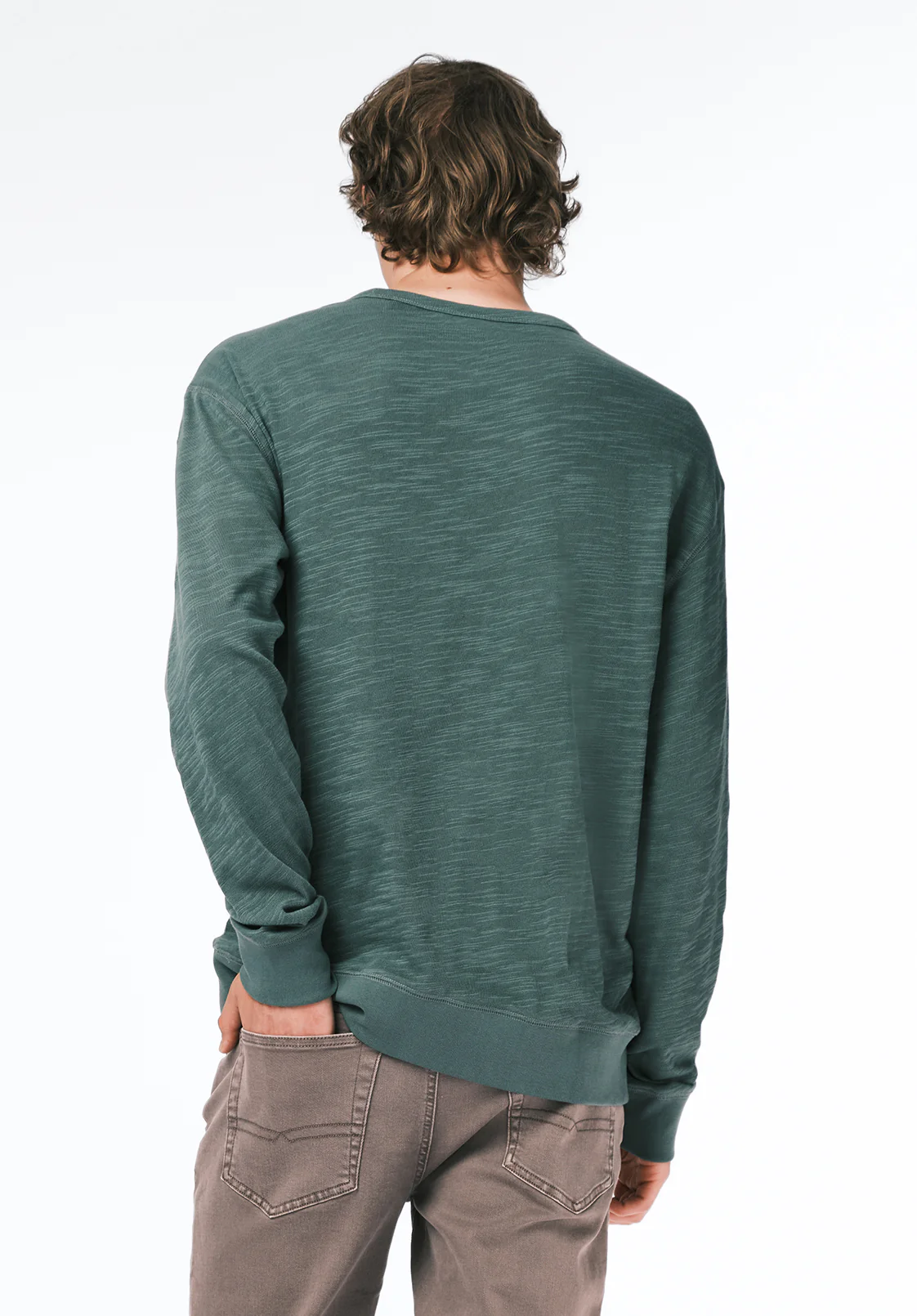 Kalder Men's Long-Sleeve Relaxed Top, Dark Forest - BM24740 - Image 4