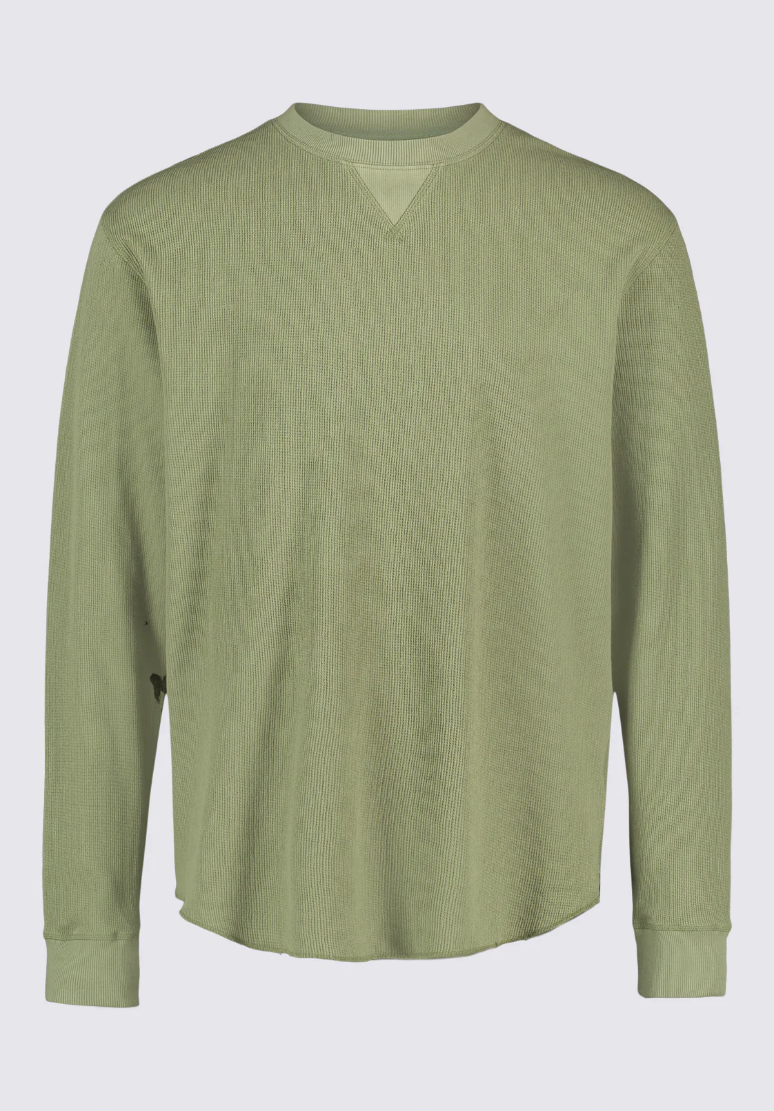 Kaleb Men's Long-Sleeve Crewneck Top, Hedge Green - BM24624 - Image 6