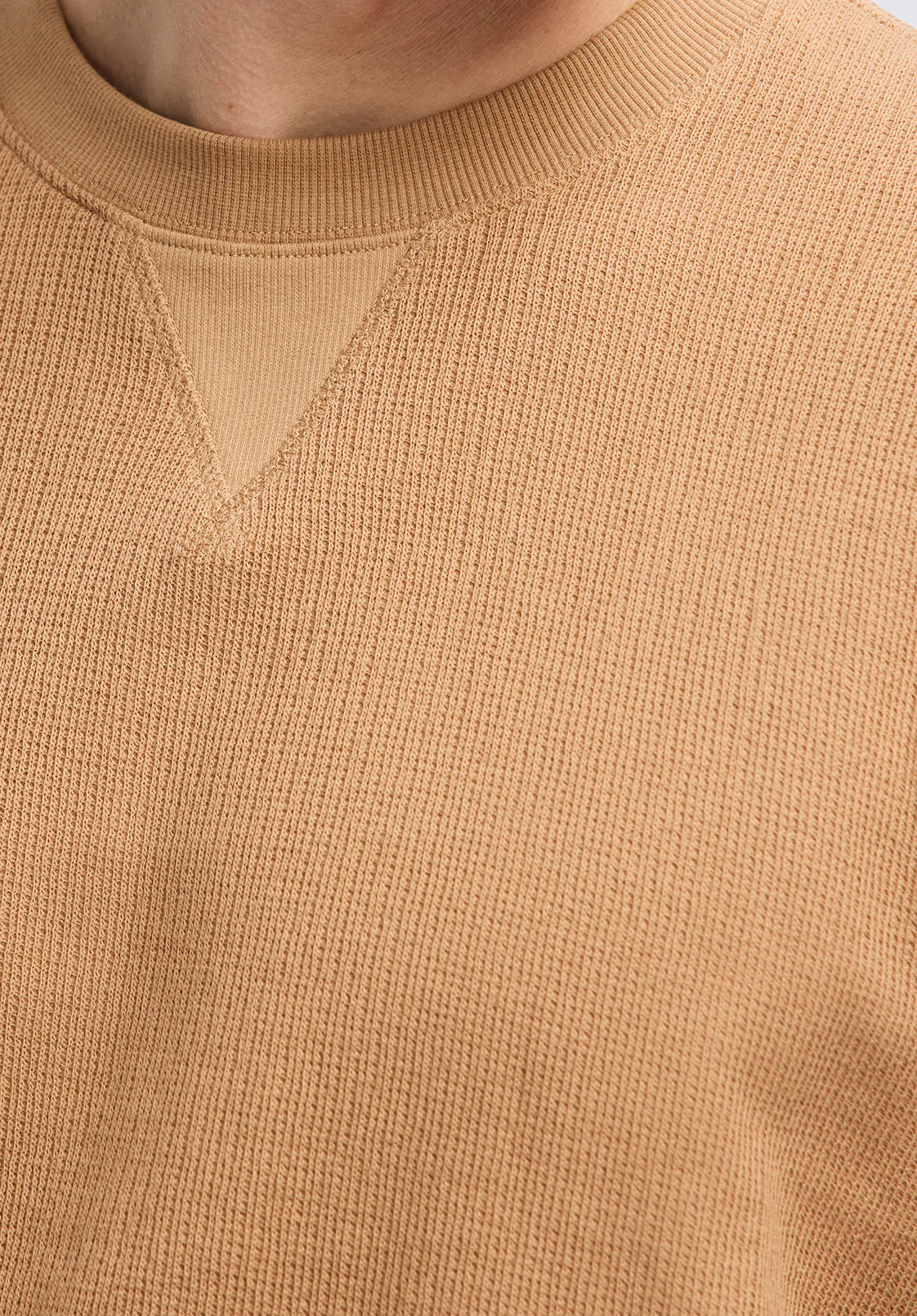 Kaleb Men's Long-Sleeve Crewneck Top, Woodsmoke - BM24624 - Image 5