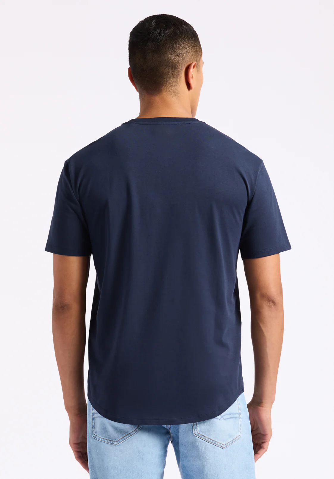 Kamel Men's Short-Sleeve Jersey Henley Top, Midnight Blue - BM24602 - Image 3