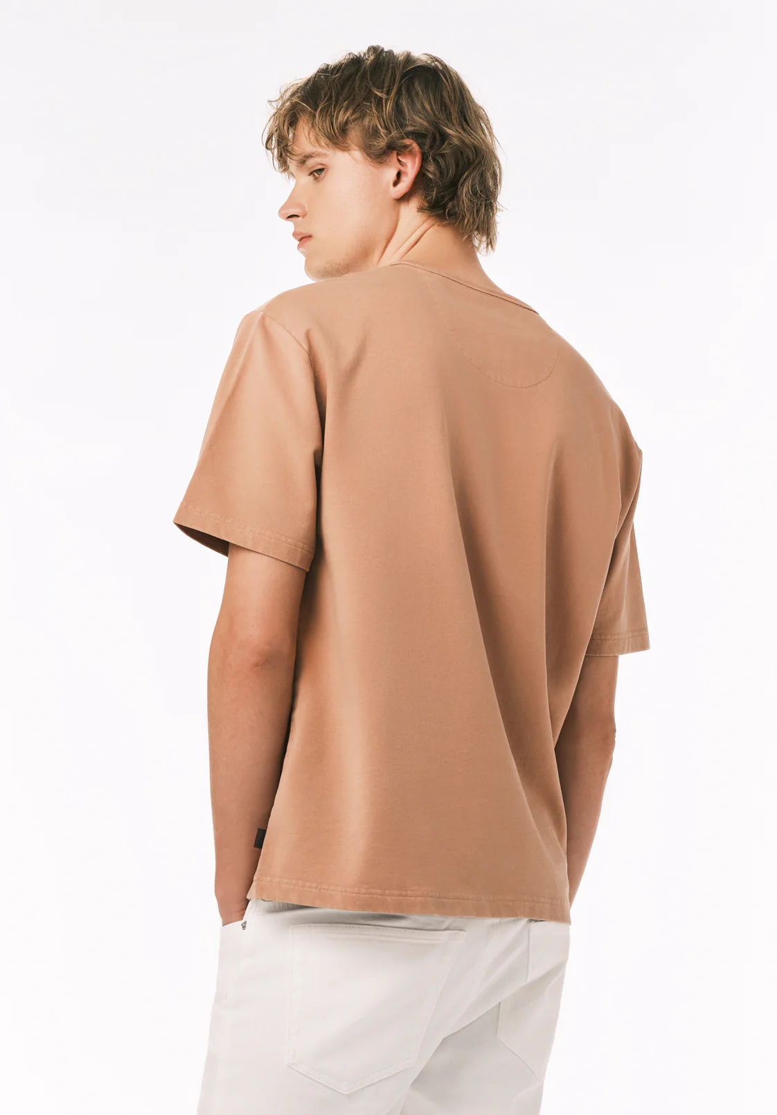 Kandor Men’s Short Sleeve Henley, Roebuck - BM24782 - Image 4