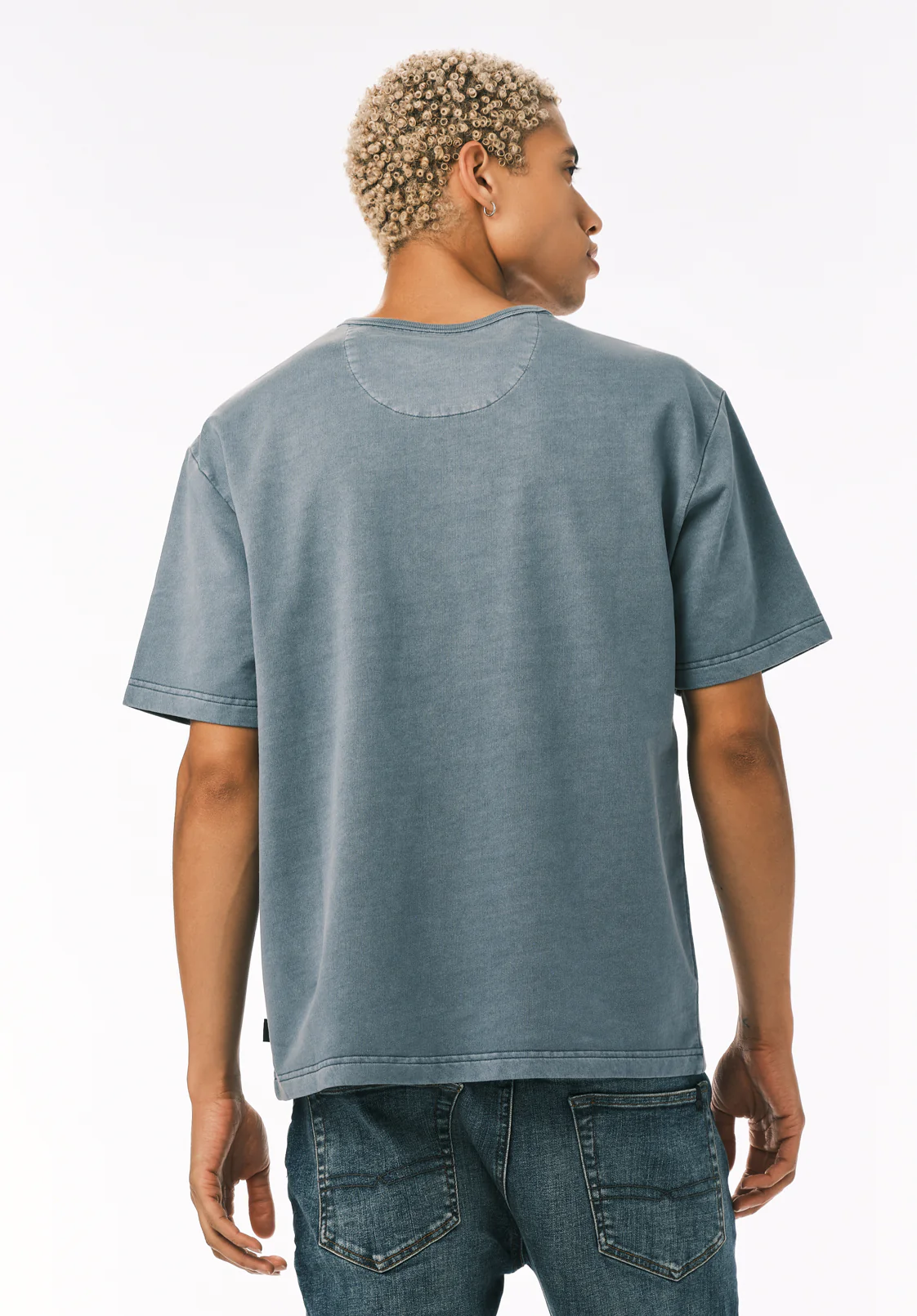 Kandor Men’s Short Sleeve Henley, Mirage - BM24782 - Image 4