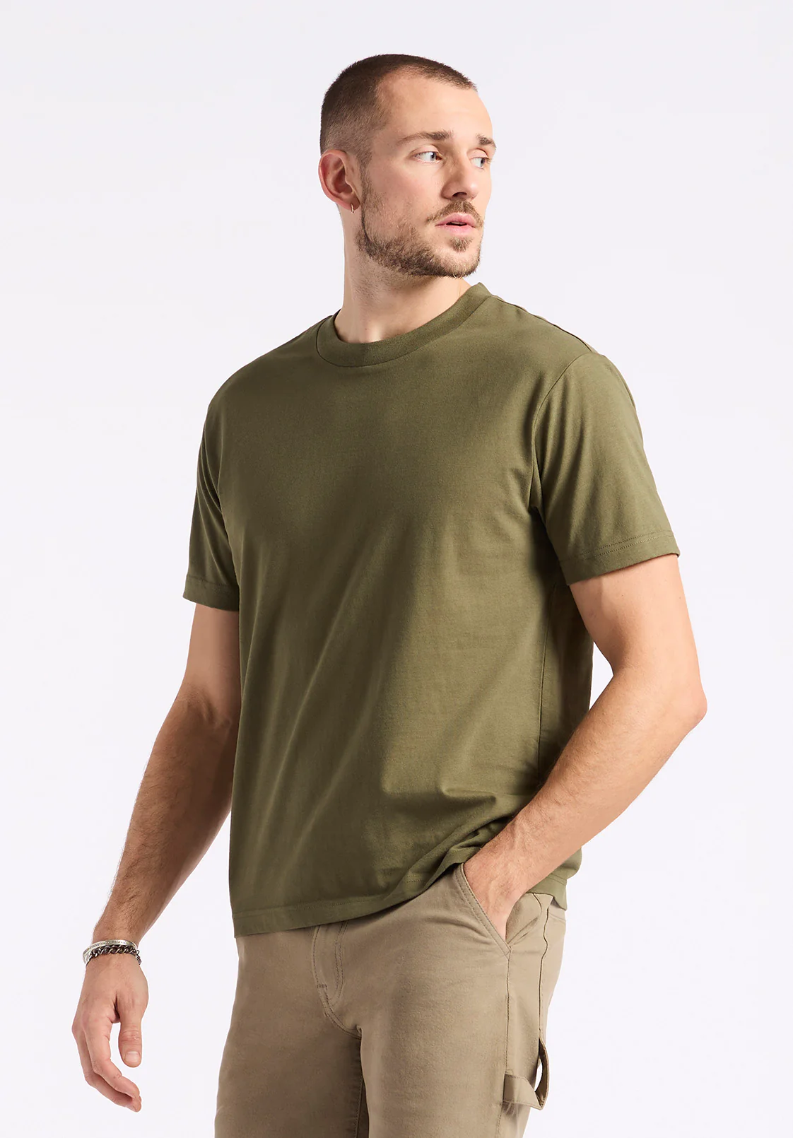 Kanto Men's Short-Sleeve Crew Neck Jersey T-Shirt, Fern - BM24603 - Image 3