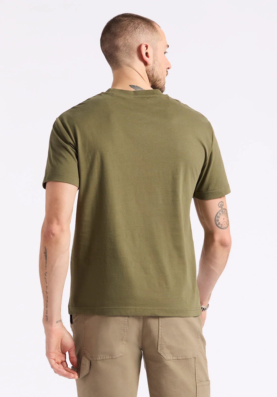 Kanto Men's Short-Sleeve Crew Neck Jersey T-Shirt, Fern - BM24603 - Image 4