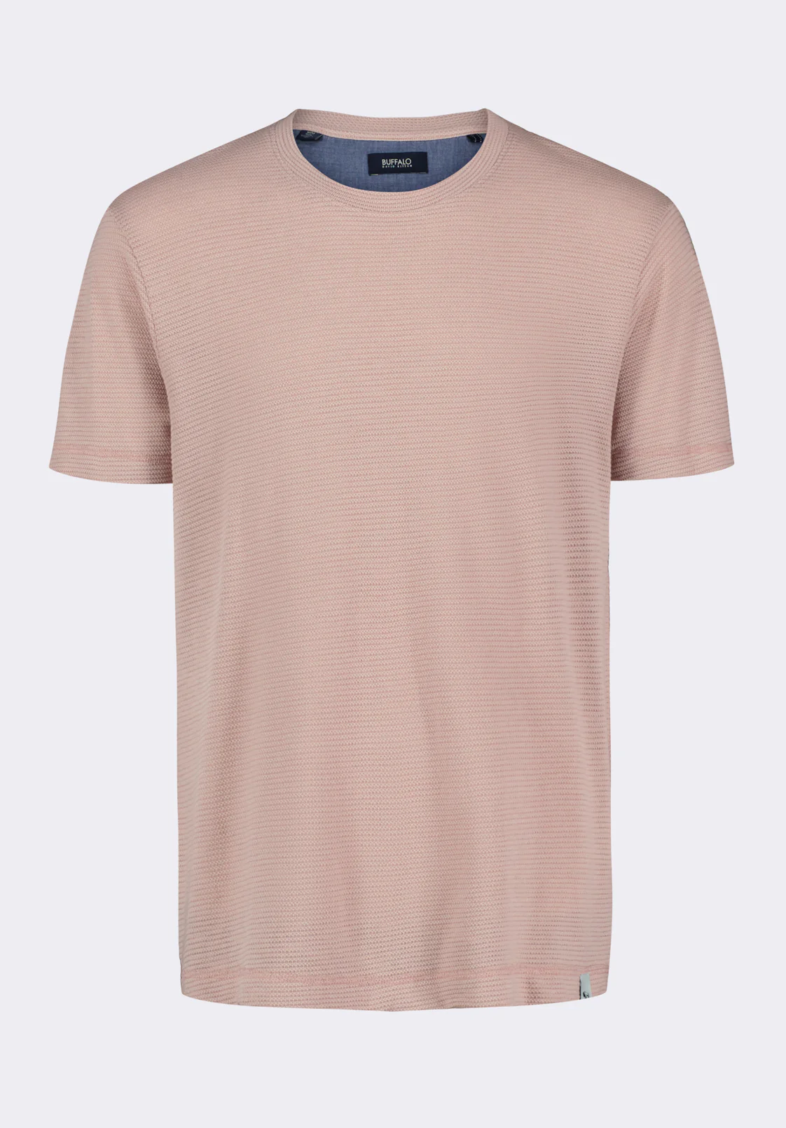Karlton Men's Waffle-Knit Short-Sleeve Crewneck T-Shirt, Adobe Rose - BM24538 - Image 5