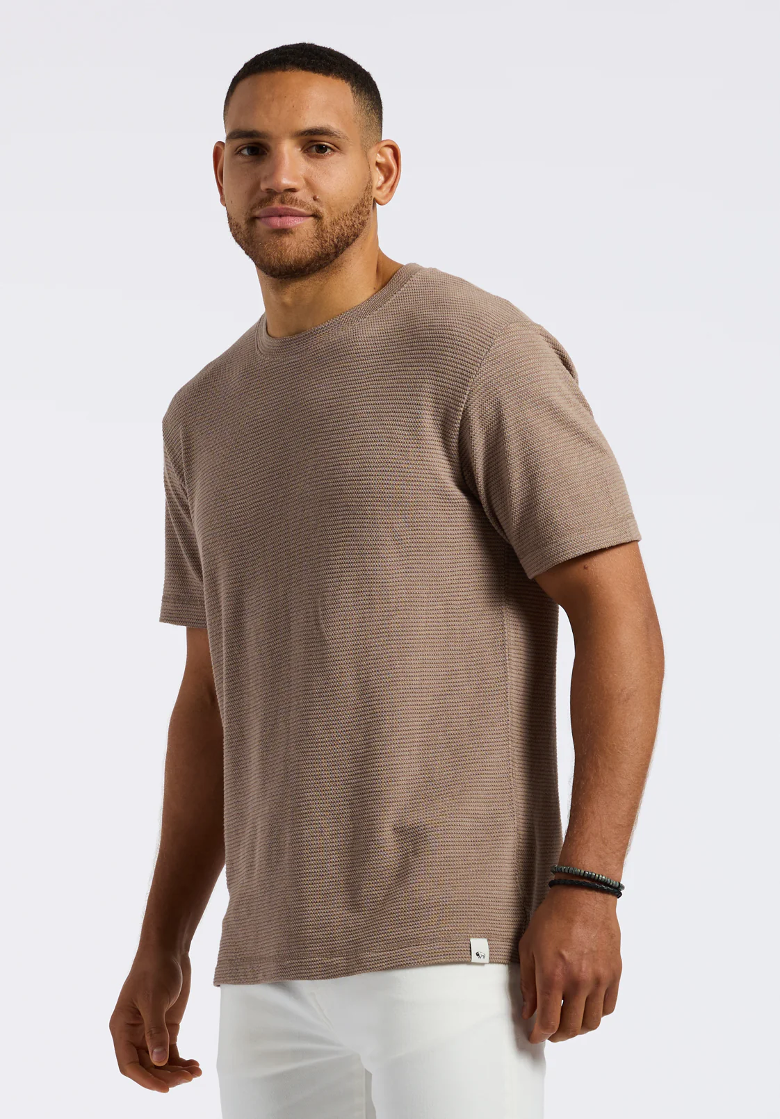 Karlton Men's Waffle-Knit T-Shirt, Tuffet - BM24538 - Image 3