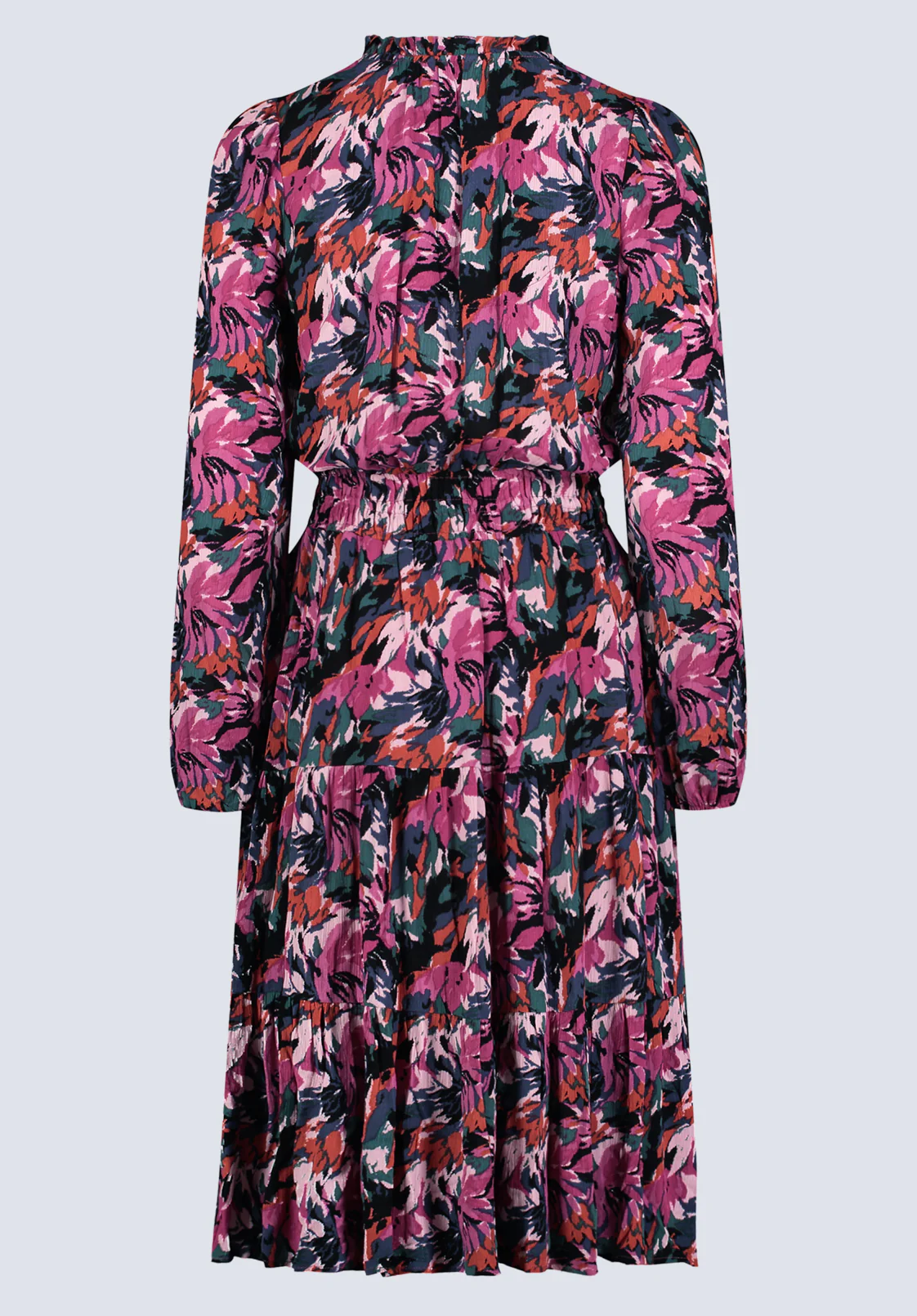 Karrigan Women's Long-Sleeve Midi Dress, Pink Floral - WD0059F - Image 7