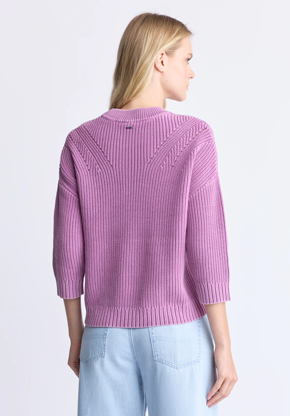 Kassanda Women's 3/4 Sleeve Knit Sweater, Purple - SW0100H - Image 4