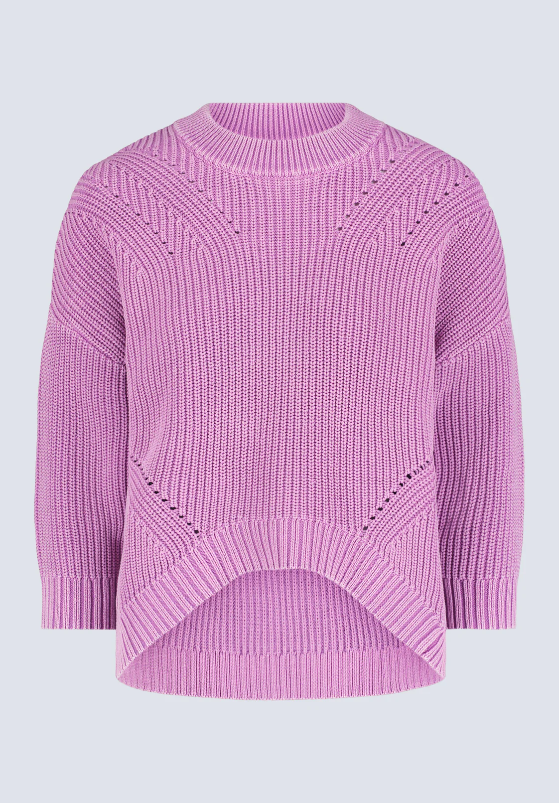 Kassanda Women's 3/4 Sleeve Knit Sweater, Purple - SW0100H - Image 5