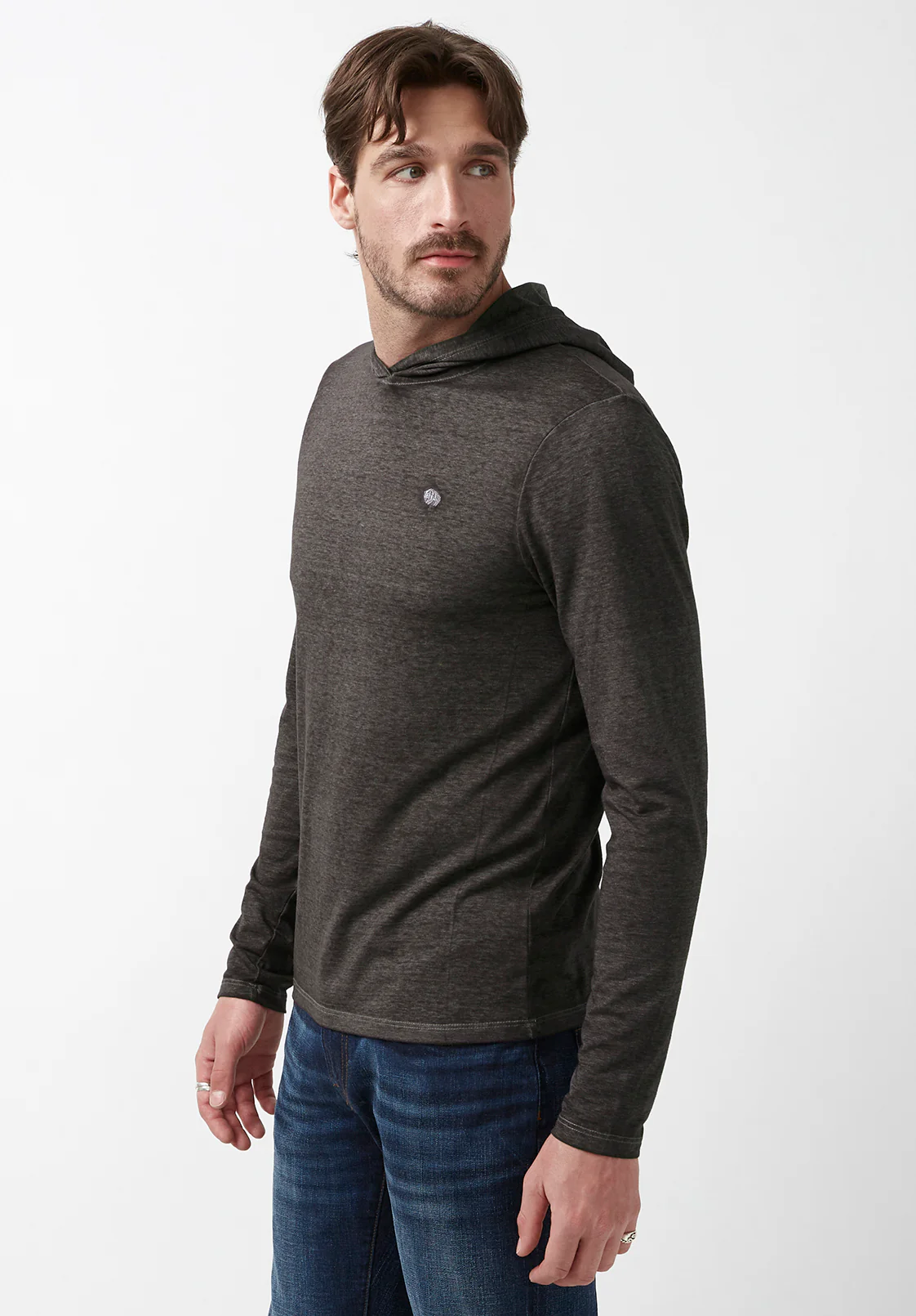 Kathim Men’s Long-Sleeve Top in Black - BM24051 - Image 4