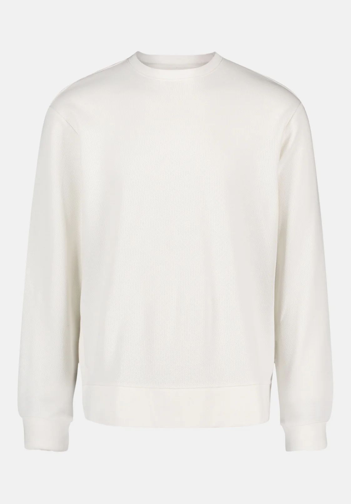 Kaya Men's Relaxed Crewneck Waffle Top, Milk - BM24671 - Image 5