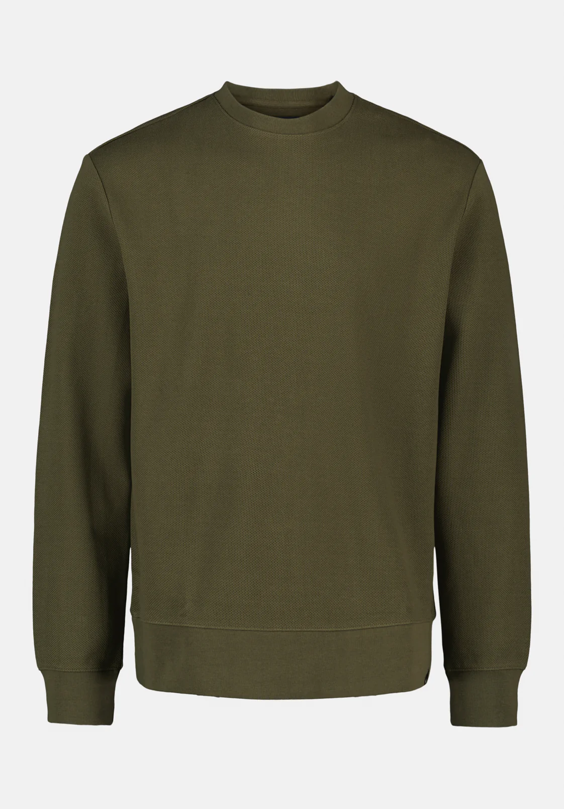 Kaya Men's Relaxed Crewneck Waffle Top, Fern - BM24671 - Image 5