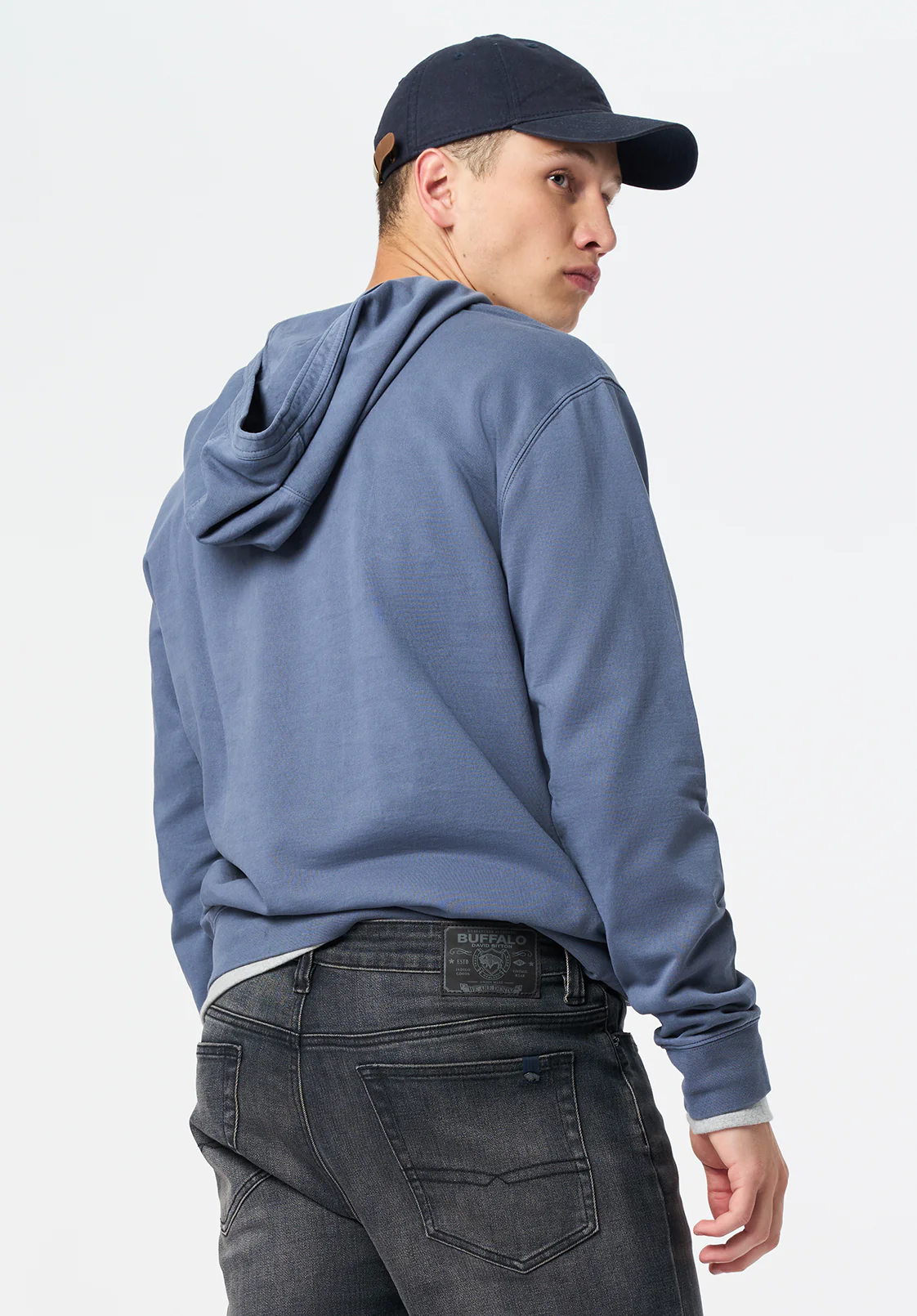 Kaye Men's Relaxed Pullover Hoodie, Mirage - BM24675 - Image 4