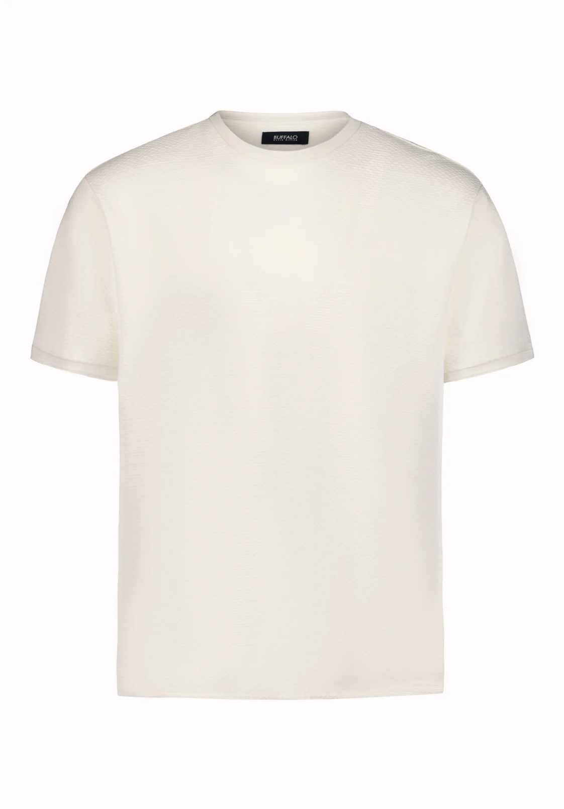 Kellen Men’s Textured Knit T-Shirt, Milk - BM24758 - Image 5