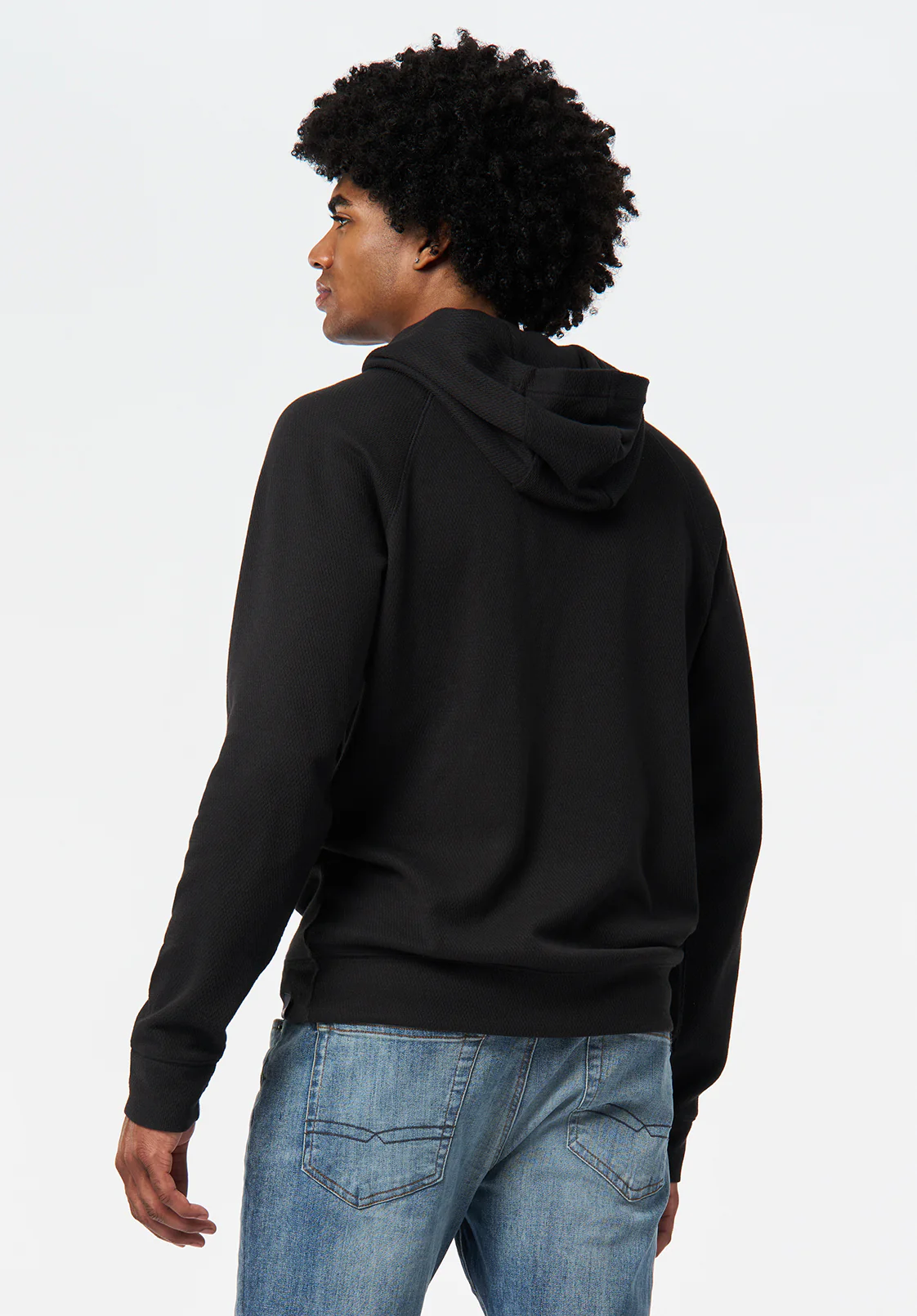 Kimber Men's Relaxed Hooded Sweatshirt, Black - BM24668 - Image 4
