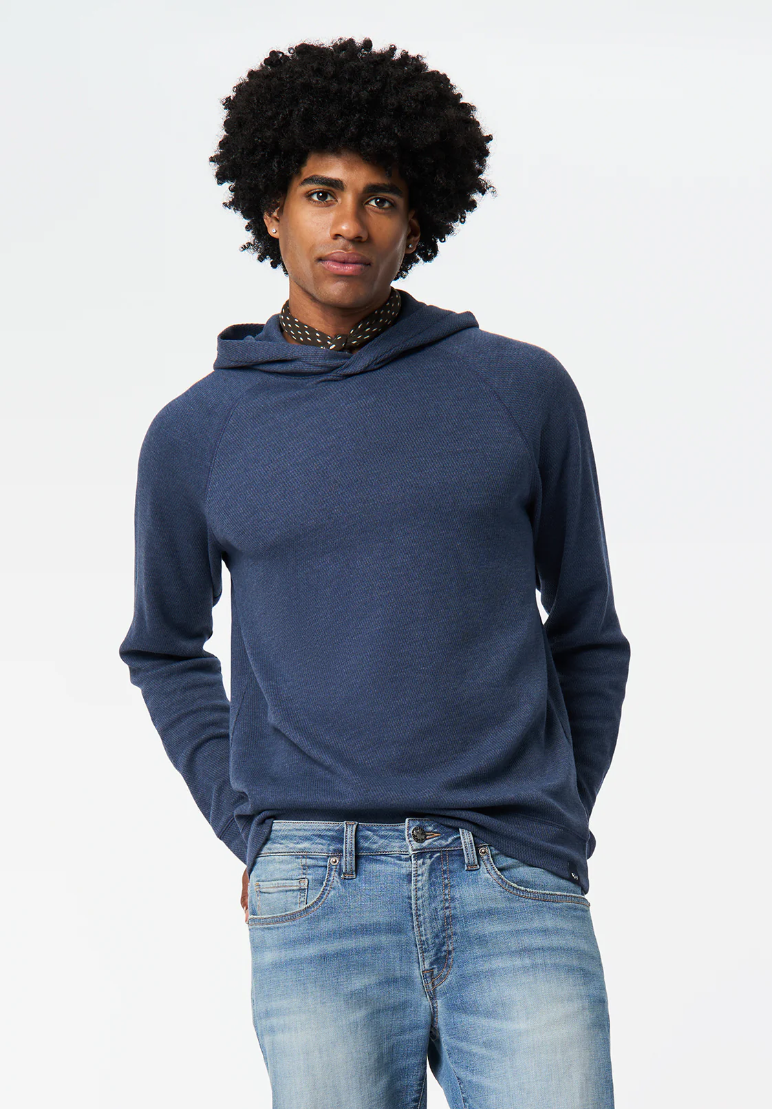 Kimber Men's Relaxed Hooded Sweatshirt, Whale - BM24668 - Image 3