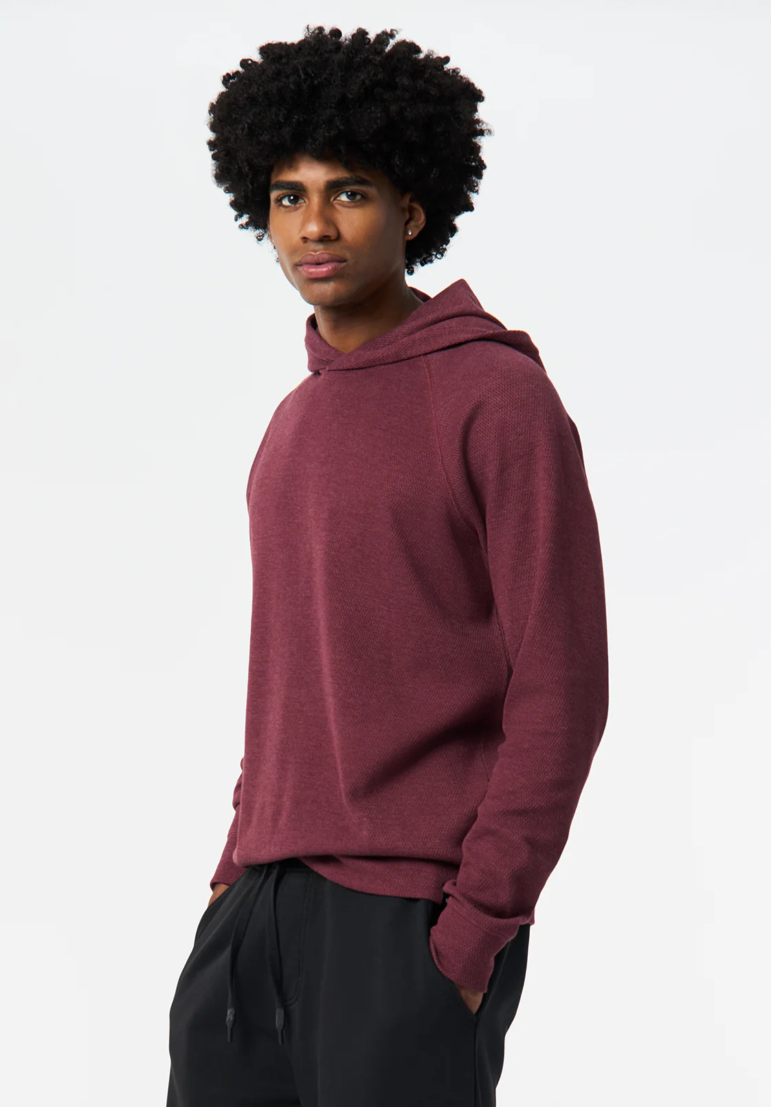 Kimber Men's Relaxed Hooded Sweatshirt, Maroon Banner - BM24668 - Image 3