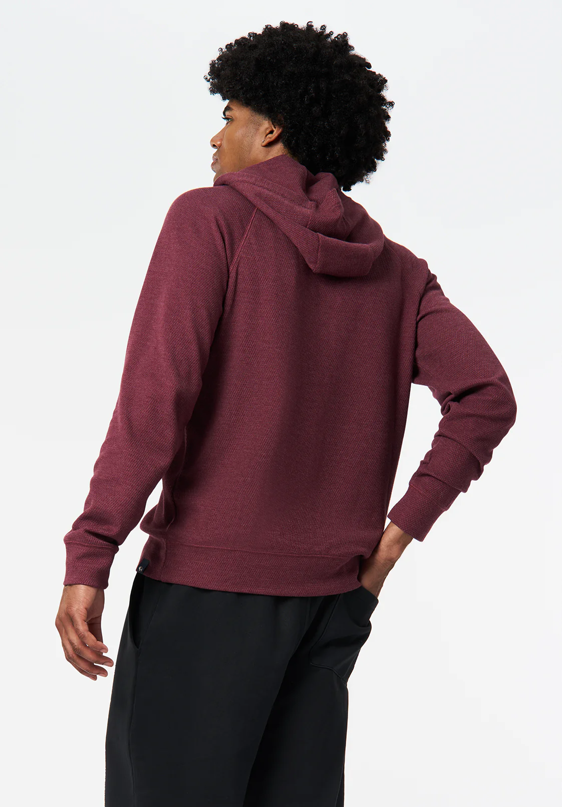 Kimber Men's Relaxed Hooded Sweatshirt, Maroon Banner - BM24668 - Image 4
