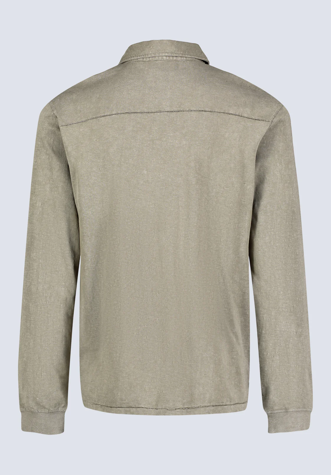 Kimmy Men's Long-Sleeve Polo with Pocket, Rain Forest - BM24378 - Image 6