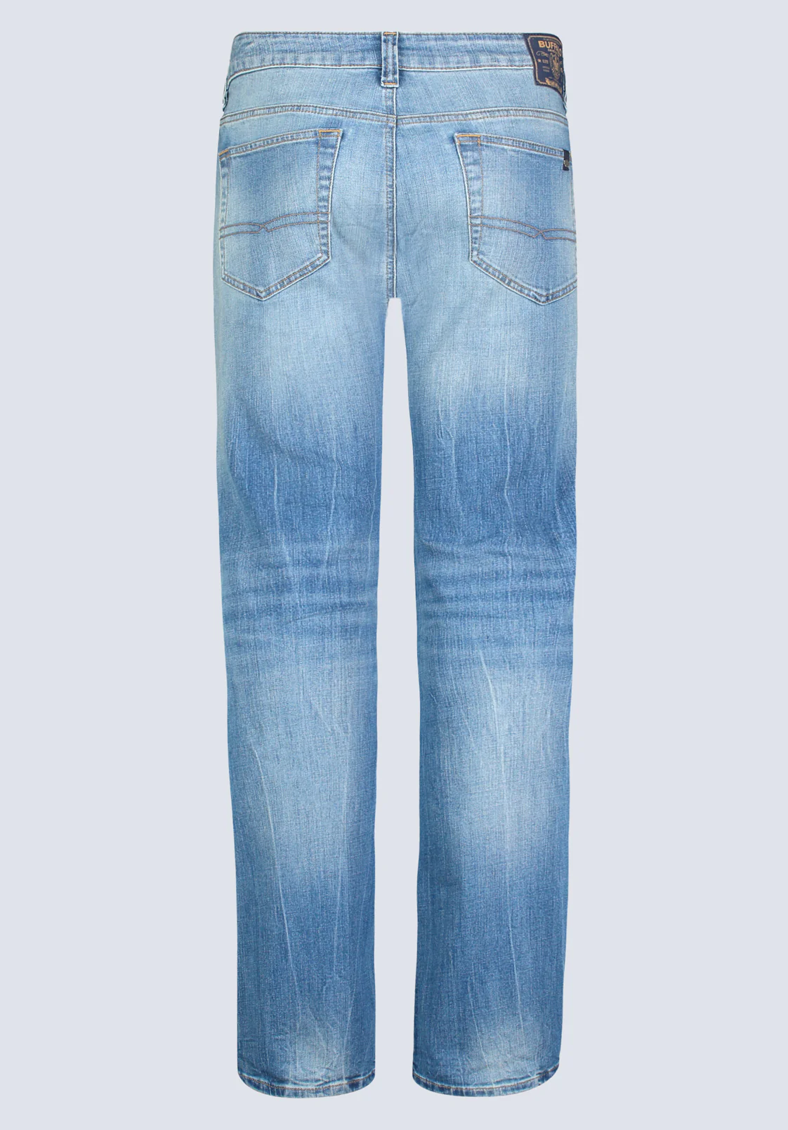 Slim Boot King Men's Jeans, Veined and Sanded Indigo - BM26004 - Image 7