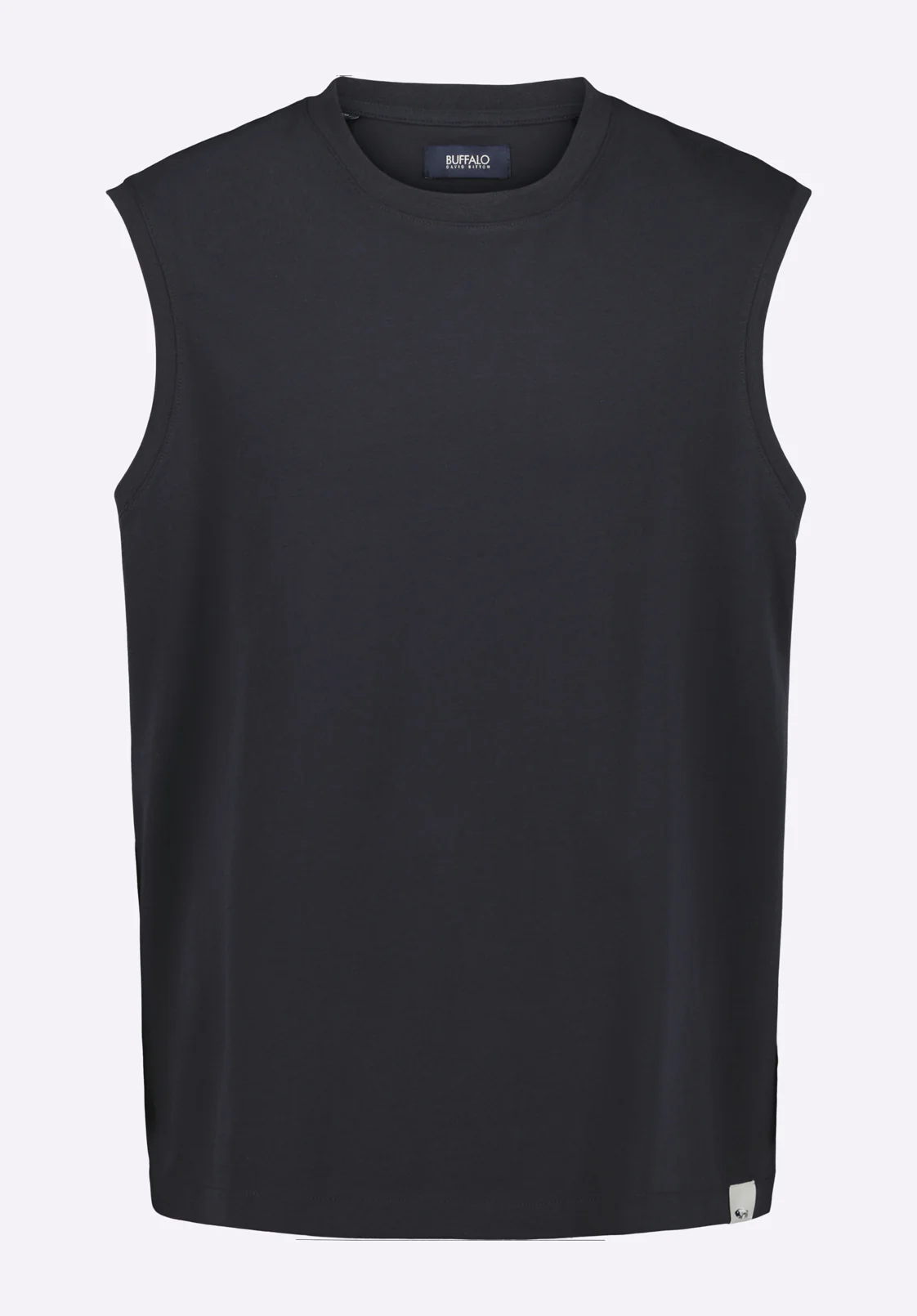 Kingster Men's Sleeveless Crew Neck Relaxed Fit Jersey Tank Top, Black - BM24601 - Image 5