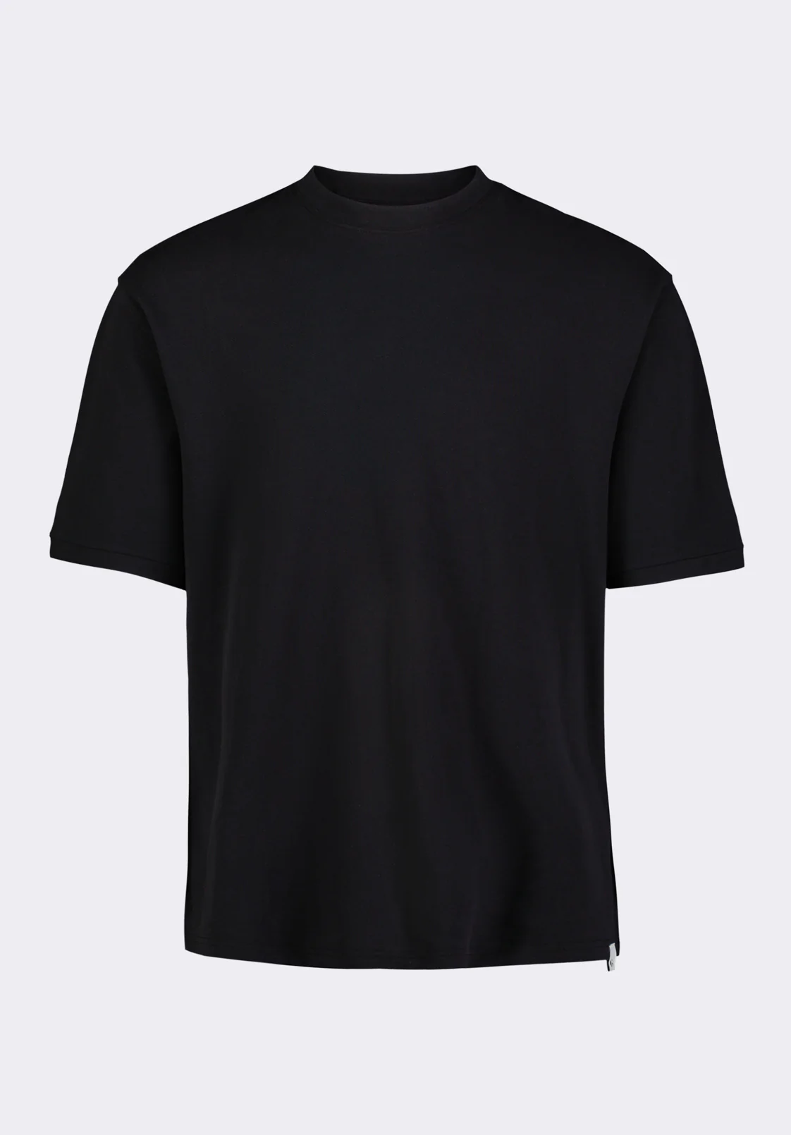 Kinsley Men's Pique Crew Neck Relaxed T-Shirt, Black - BM24609 - Image 5