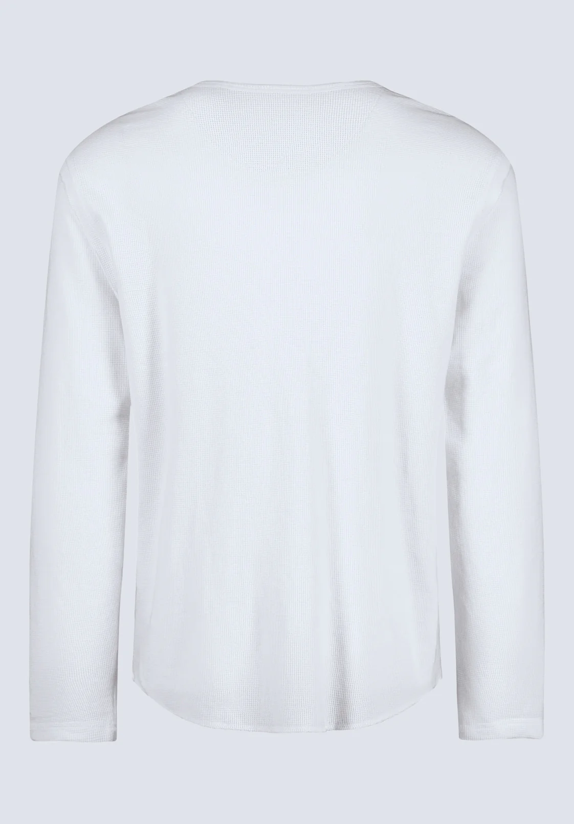 Kipato Men's Long-Sleeve Henley Top, White - BM24434 - Image 7