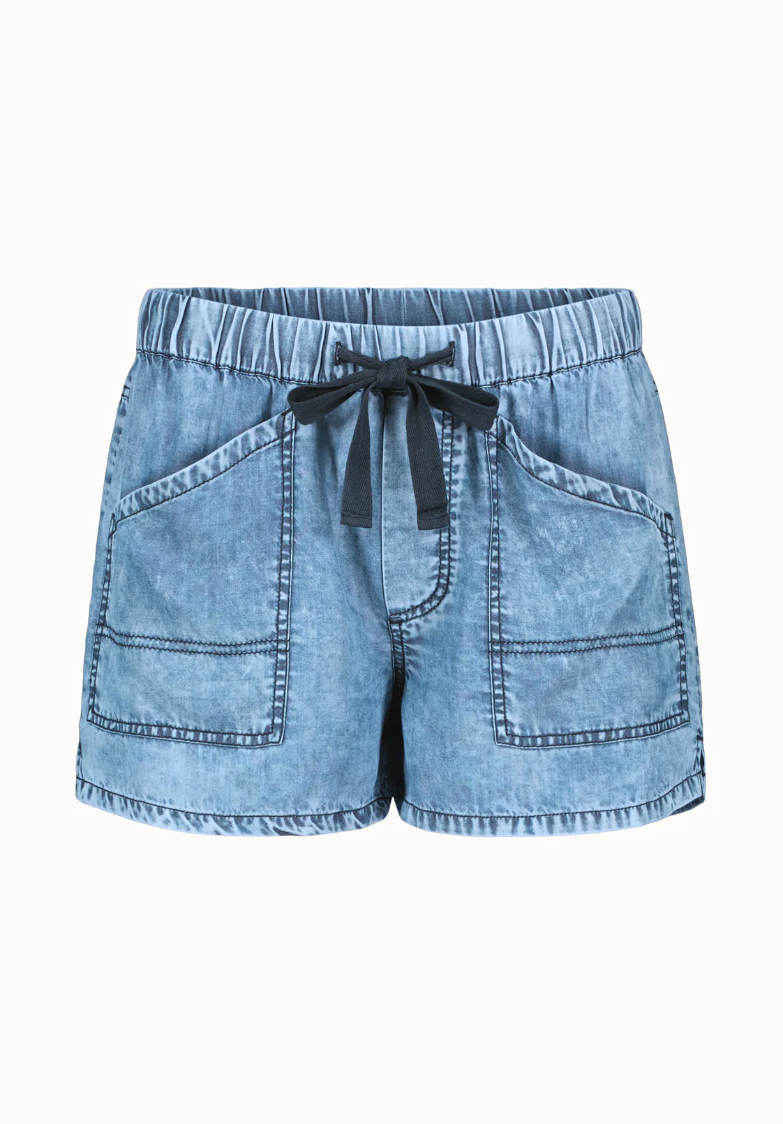 Lillee Women's Chambray Shorts with Utility Pockets, Light Vintage - WB0019P - Image 5