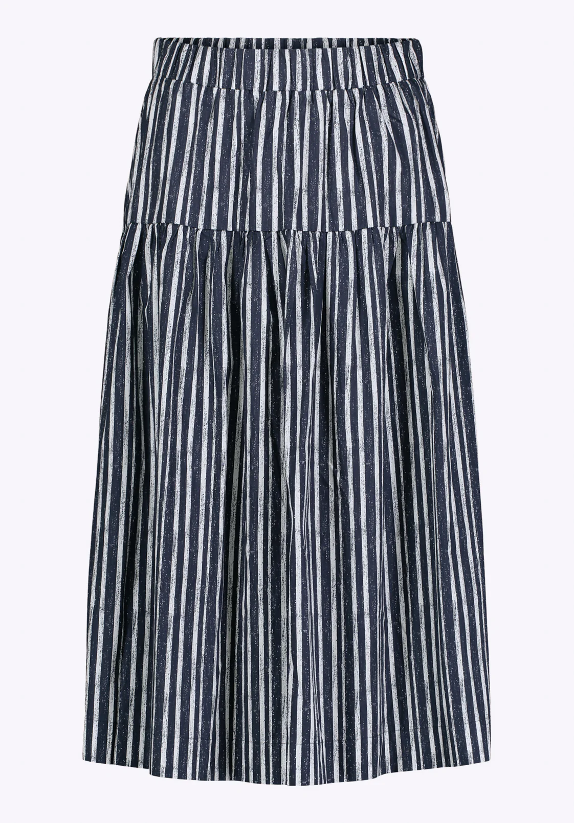 Lupita Women's Striped Tiered Midi Skirt, Mood Indigo - WS0014P - Image 5