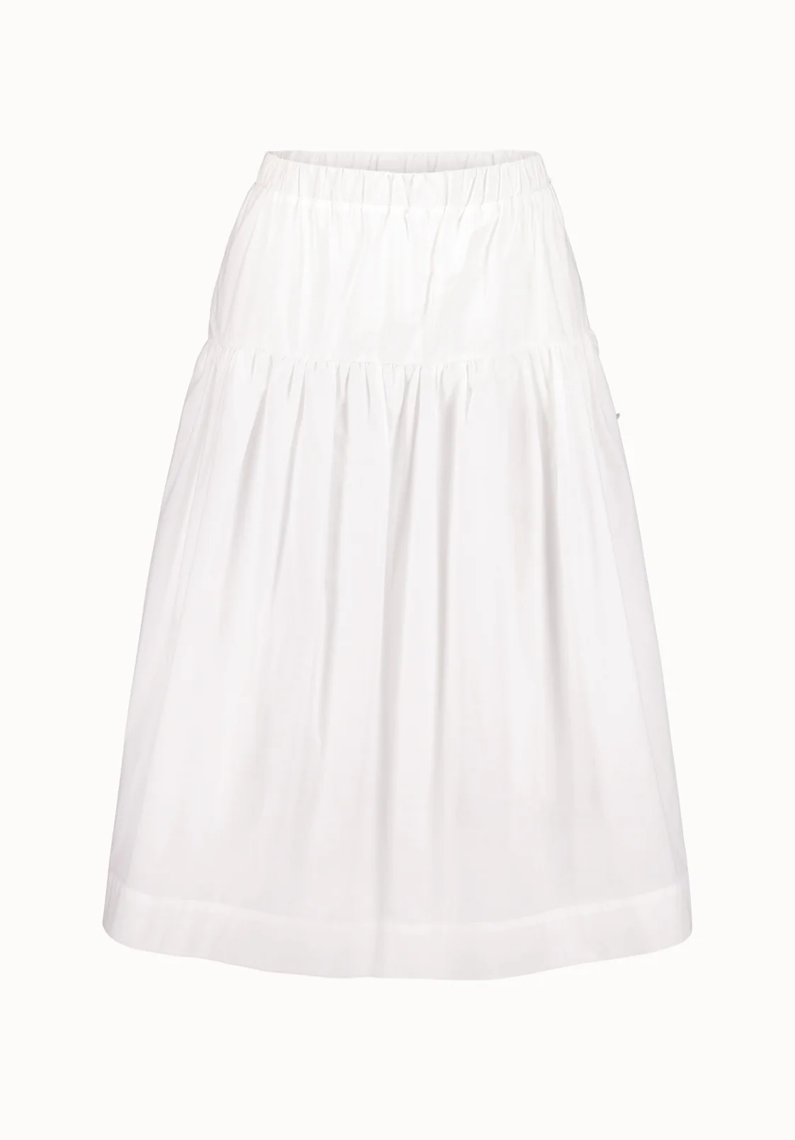 Lupita Women's Tiered Midi Skirt, White - WS0015P - Image 5