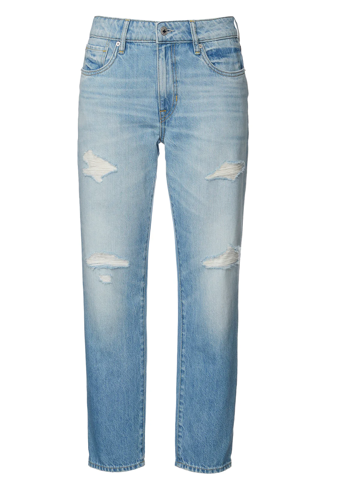 Relaxed Boyfriend Madison Women's Jeans Distressed Blue - BL15871 - Image 9