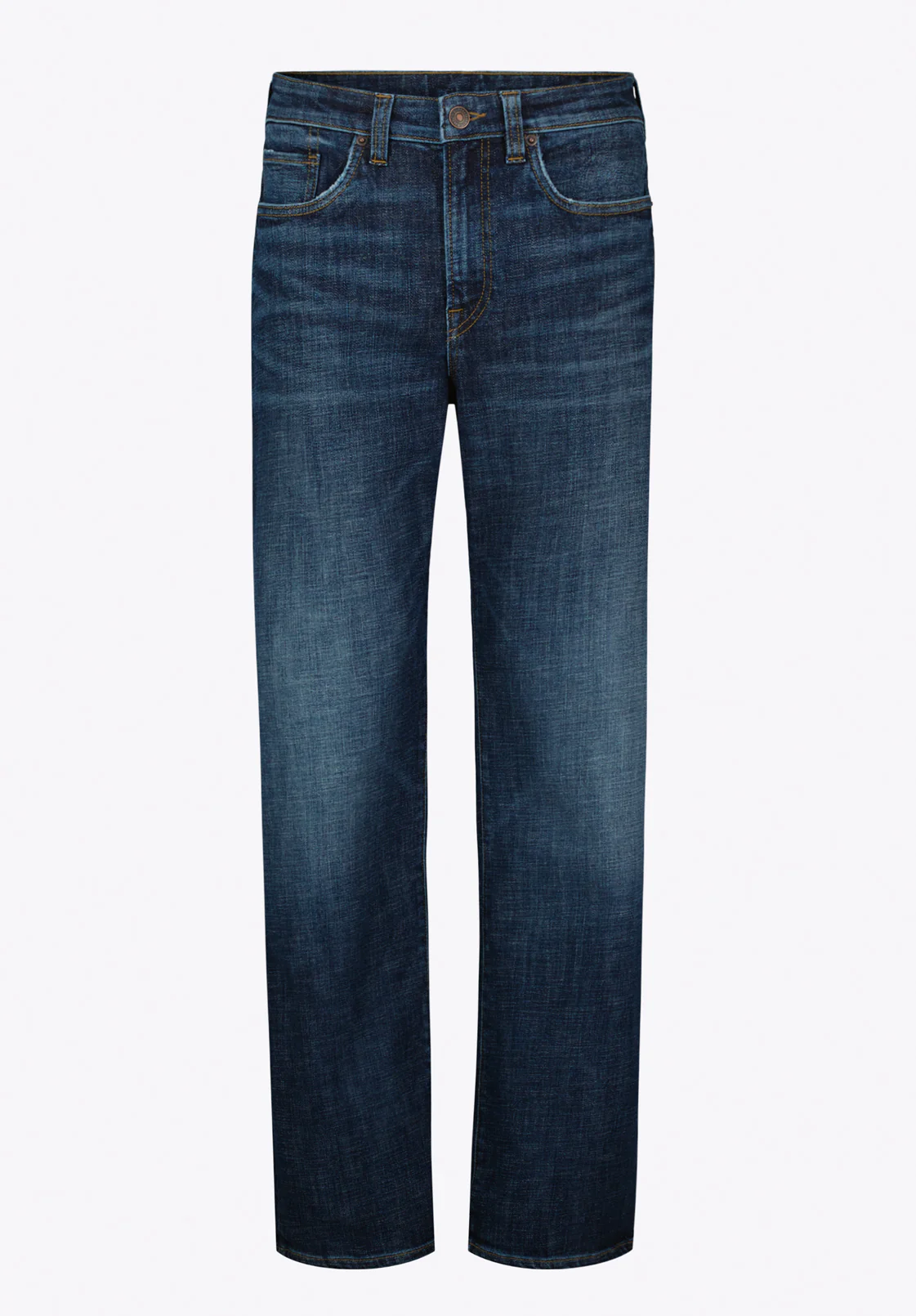 Loose Fit Matt Men's Jeans, Used And Worn Indigo - BM26157 - Image 5