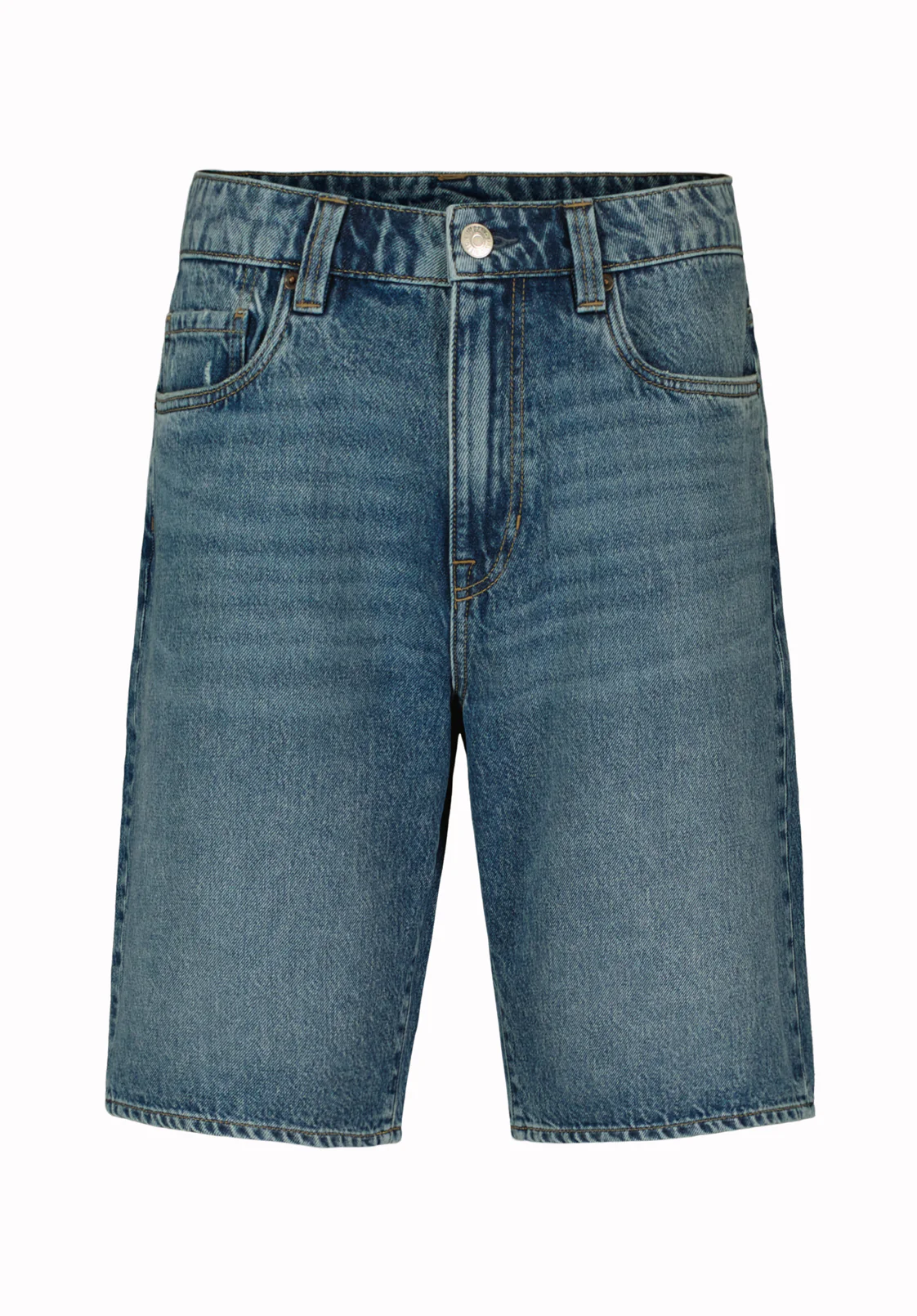 Mick Men's Wide Leg Denim Short, Distressed Blue - BM26203 - Image 5