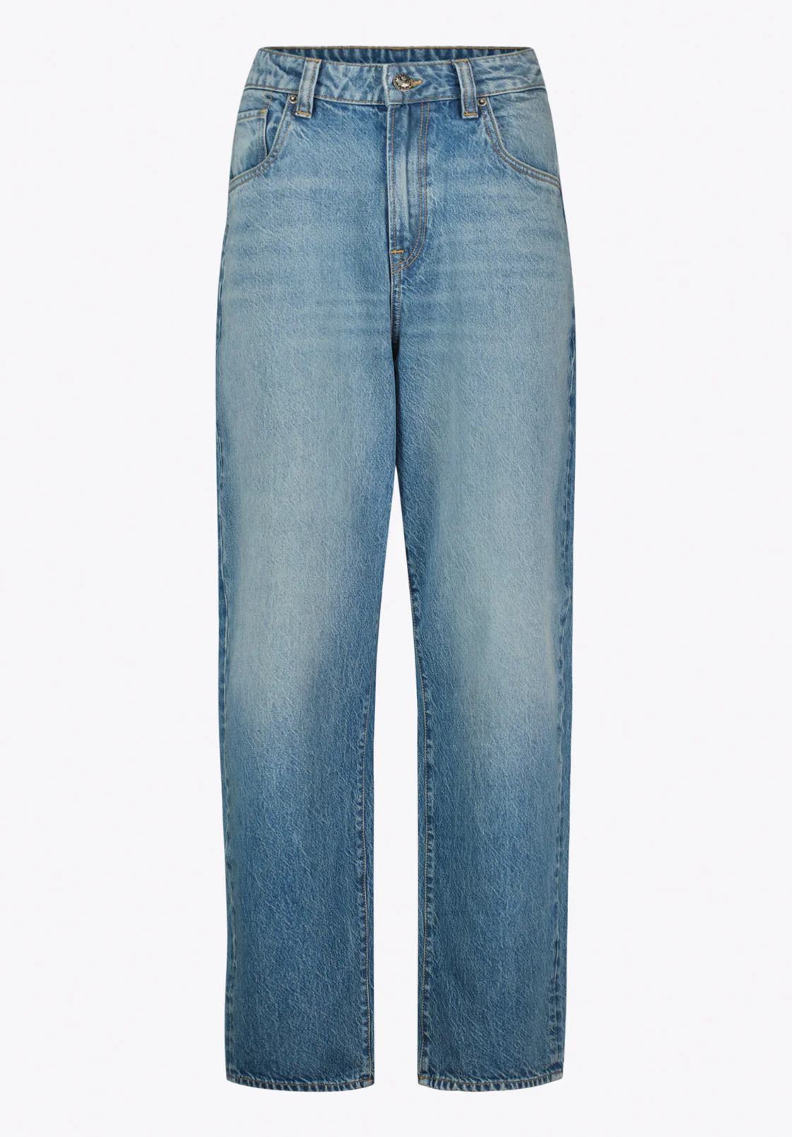 Baggy Fit Mikey Men's Jeans, Vintage Sanded Blue - BM26120 - Image 5