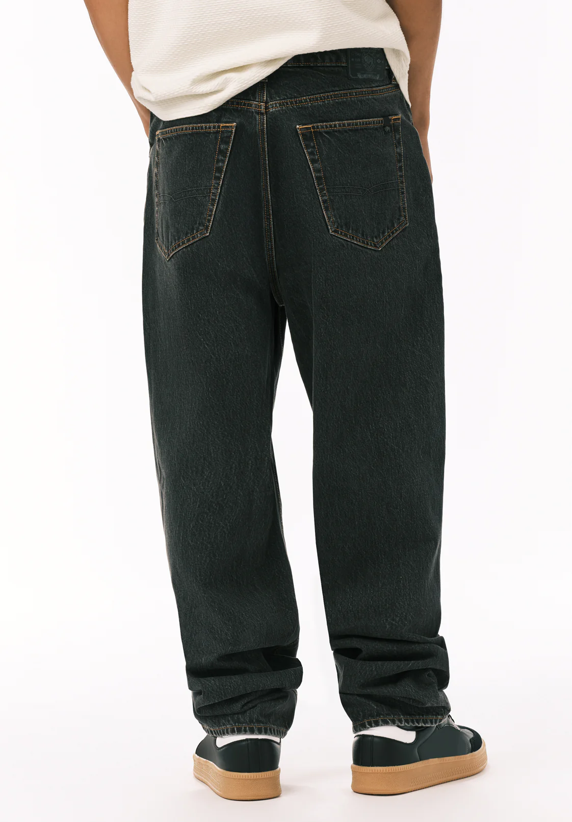 Baggy Fit Mikey Men's Jeans, Black - BM26121 - Image 4