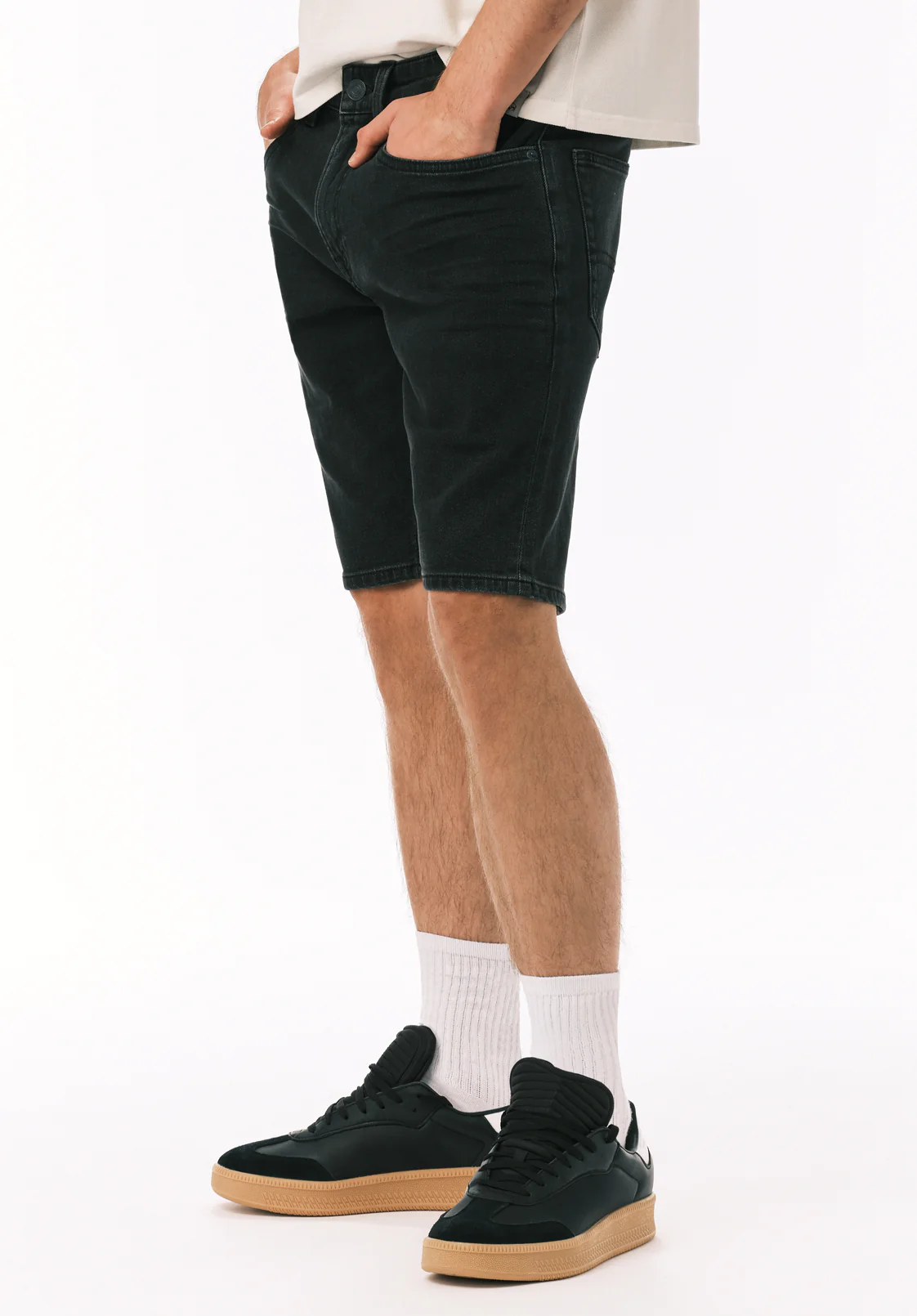 Parker Men's Slim Denim Short, Black Vintage - BM22778 - Image 3