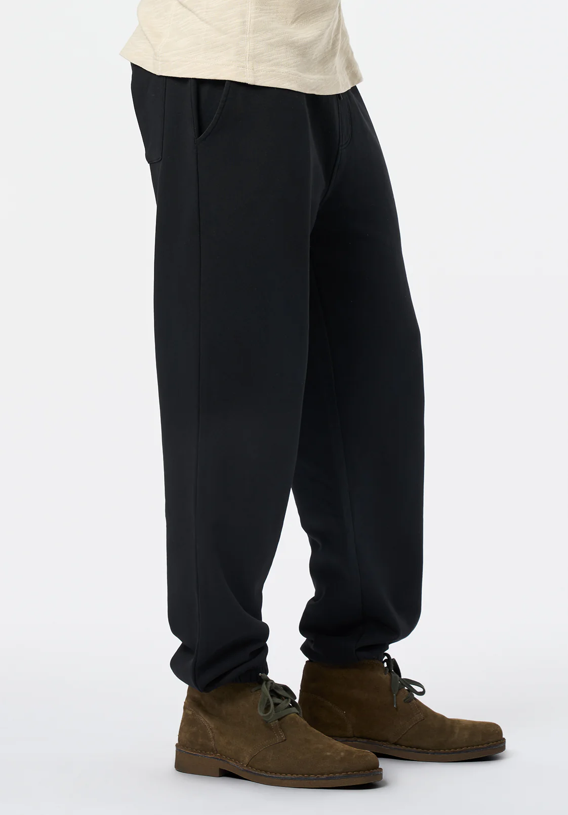 Patto Men's Relaxed Jogger Pants, Black - BM24598 - Image 3