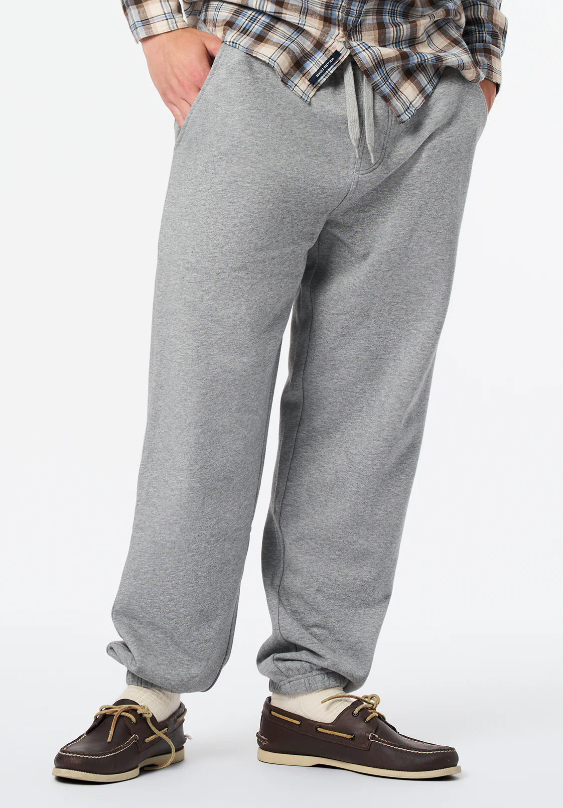 Patto Men's Relaxed Jogger Pants, Heather Grey - BM24598 - Image 3