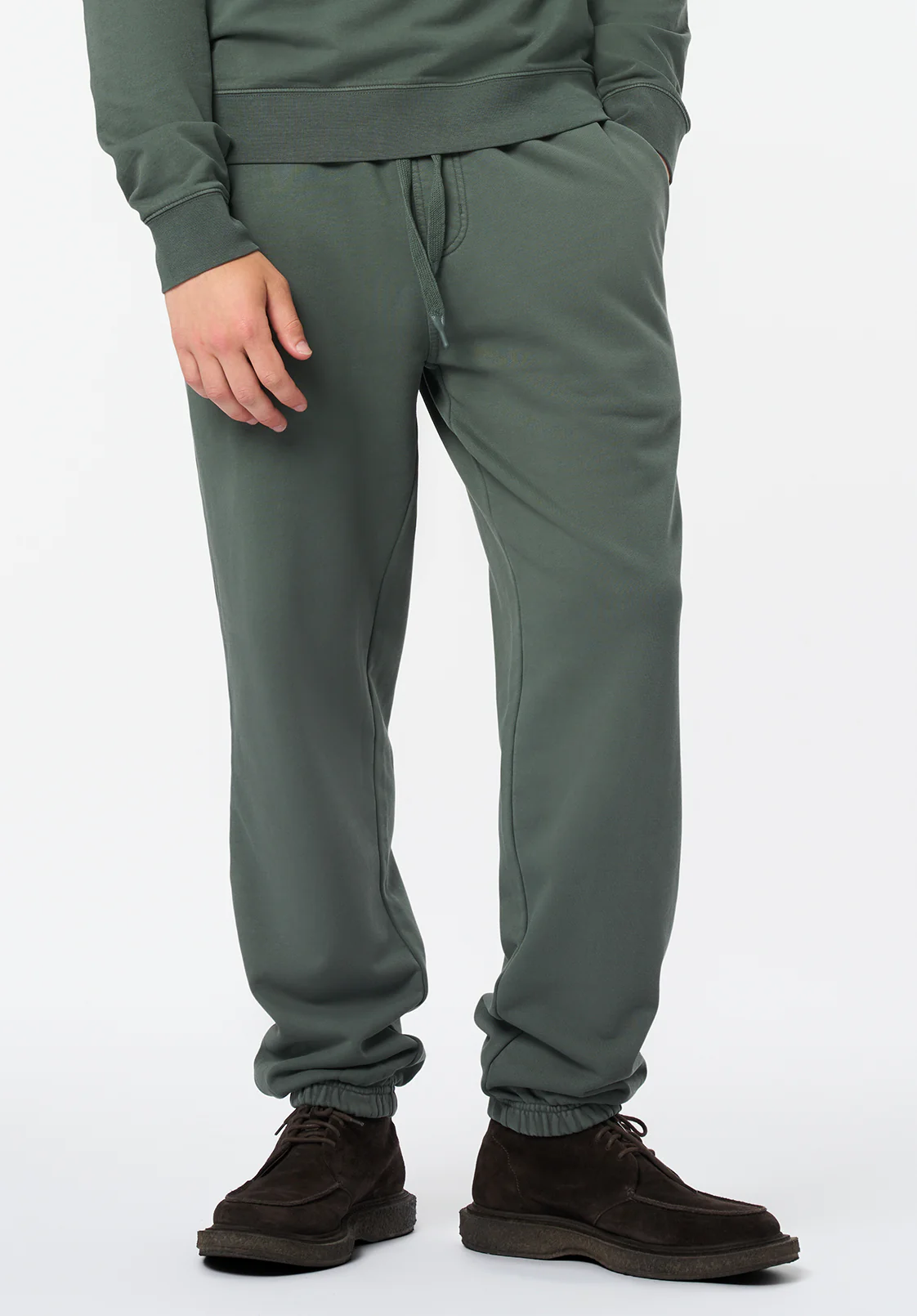 Patto Men's Relaxed Jogger Pants, Dark Forest Green - BM24598 - Image 2