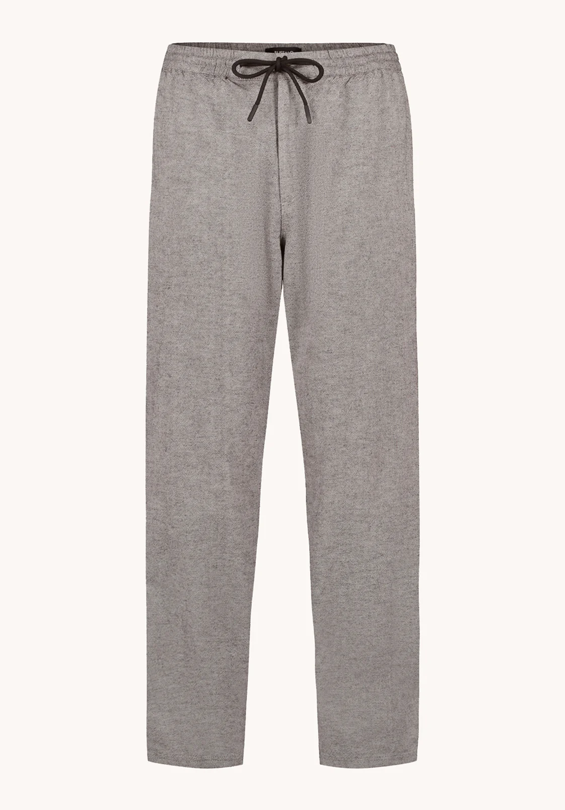 Pilsen Men's Linen-Blend Straight-Leg Pull-On Pants, Heather Black - BM24724 - Image 6