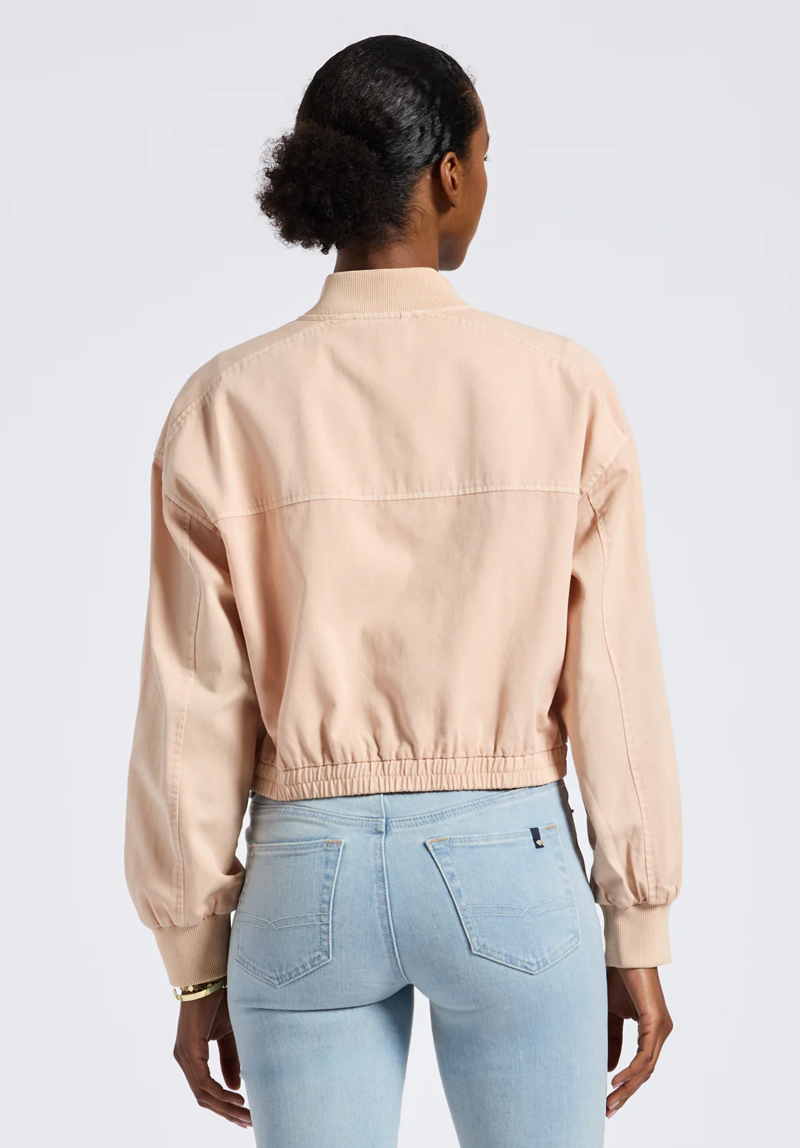 Pyper Women's Cropped Zip-Up Jacket, Cameo Rose - JK0044P - Image 4